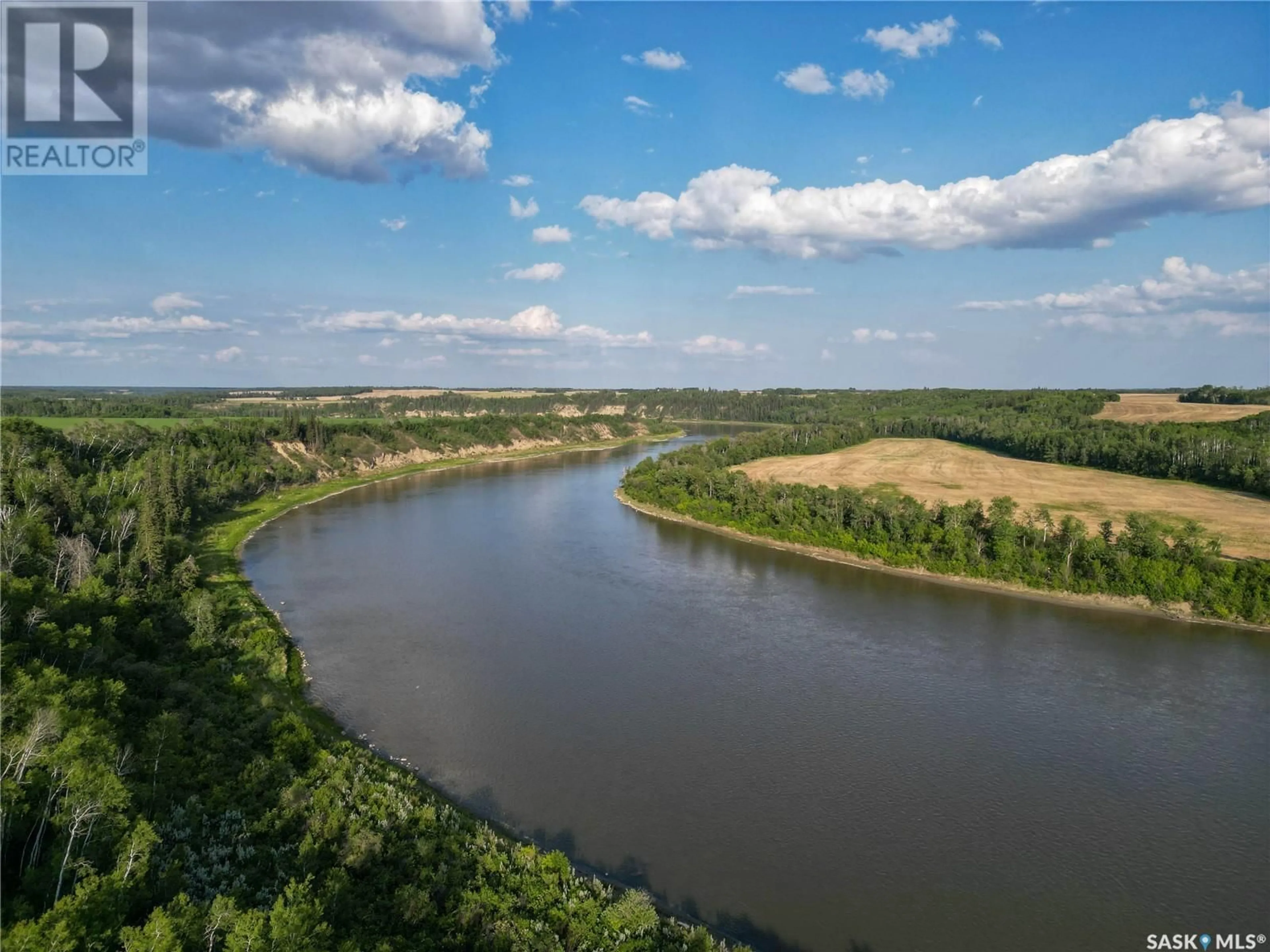 A pic from outside/outdoor area/front of a property/back of a property/a pic from drone, water/lake/river/ocean view for GARDEN RIVER ACREAGE, Garden River Rm No. 490 Saskatchewan S0J0N0