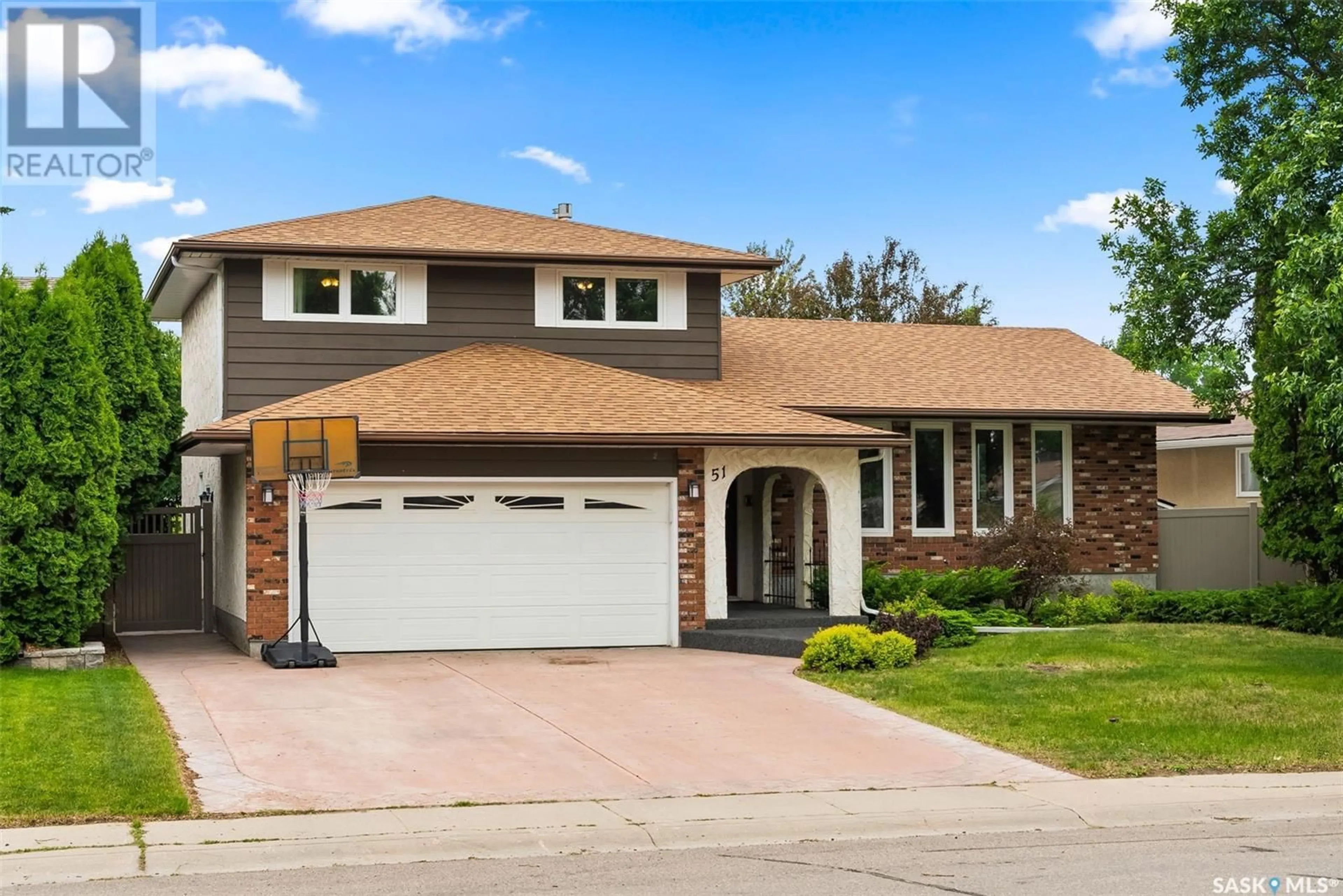 Home with brick exterior material, street for 51 ANDRE AVENUE, Regina Saskatchewan S4T7C9