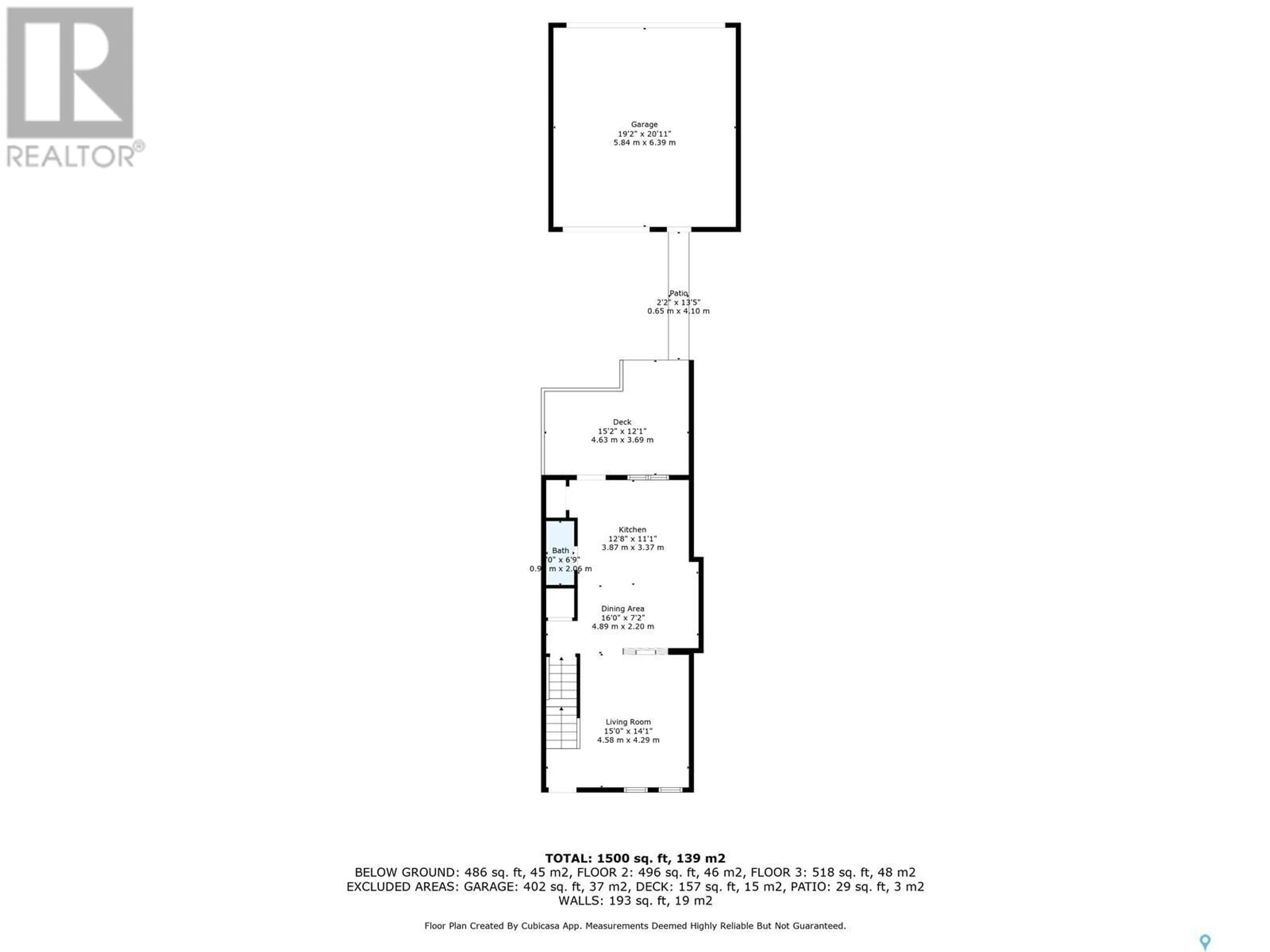 Floor plan for 410 RUTHERFORD CRESCENT, Saskatoon Saskatchewan S7N4X7
