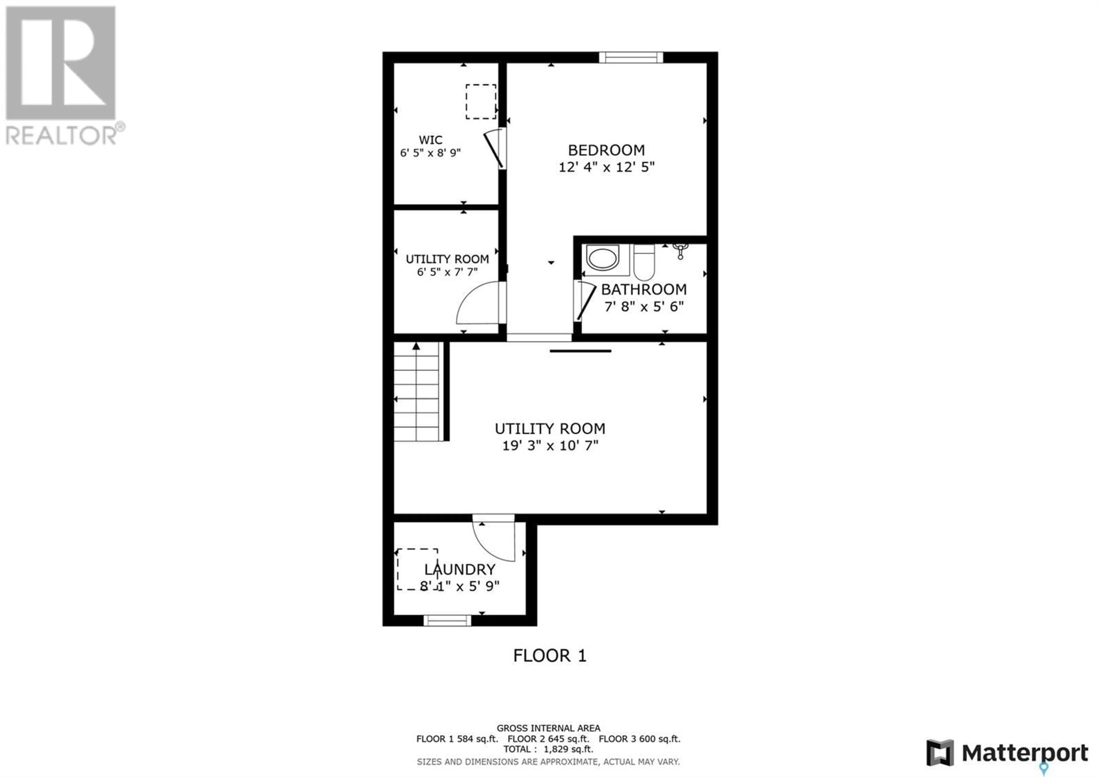 Floor plan for 1532 F AVENUE, Saskatoon Saskatchewan S7L1X9