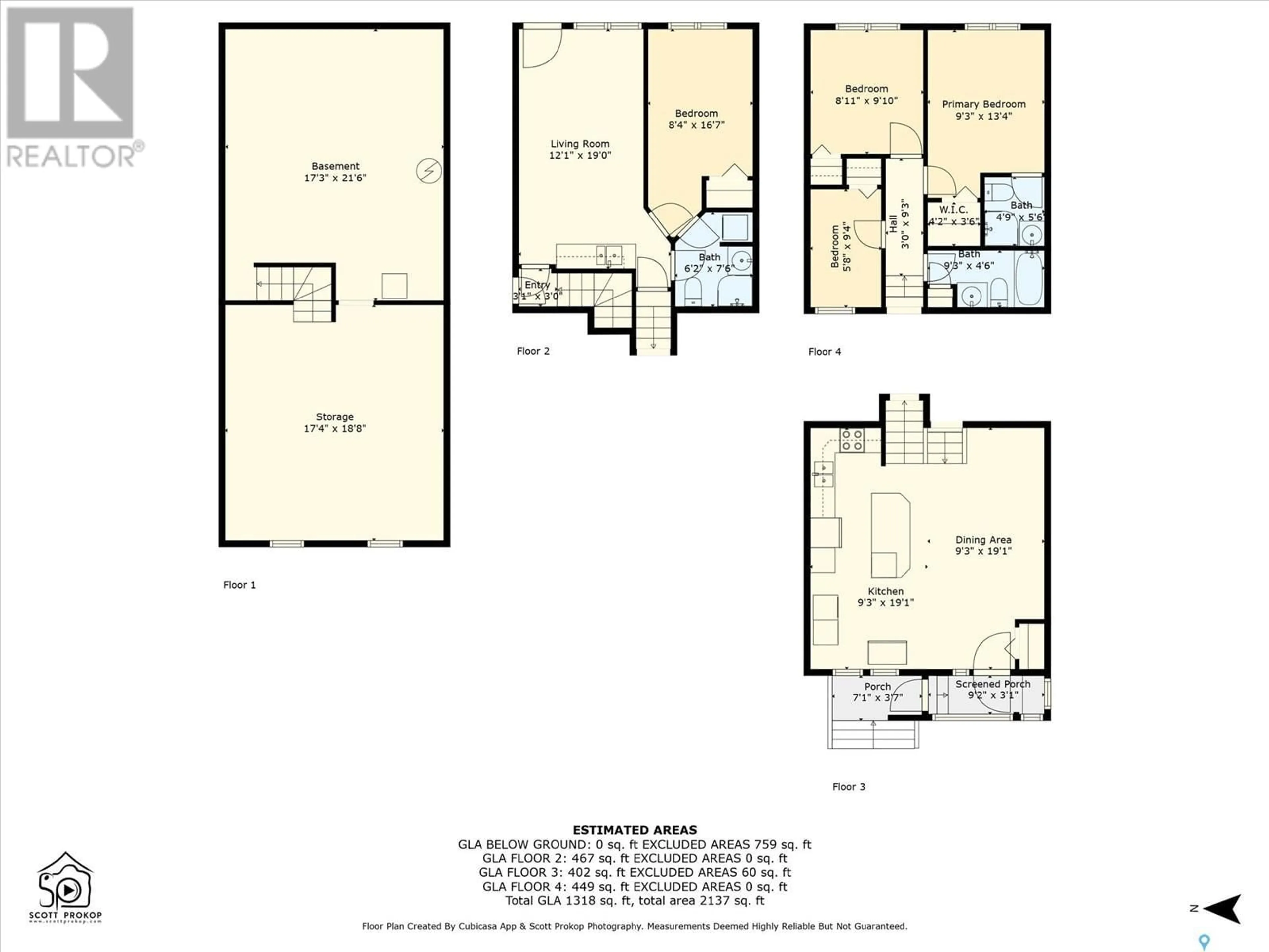 Floor plan for 1430 C AVENUE, Saskatoon Saskatchewan S7L1L1