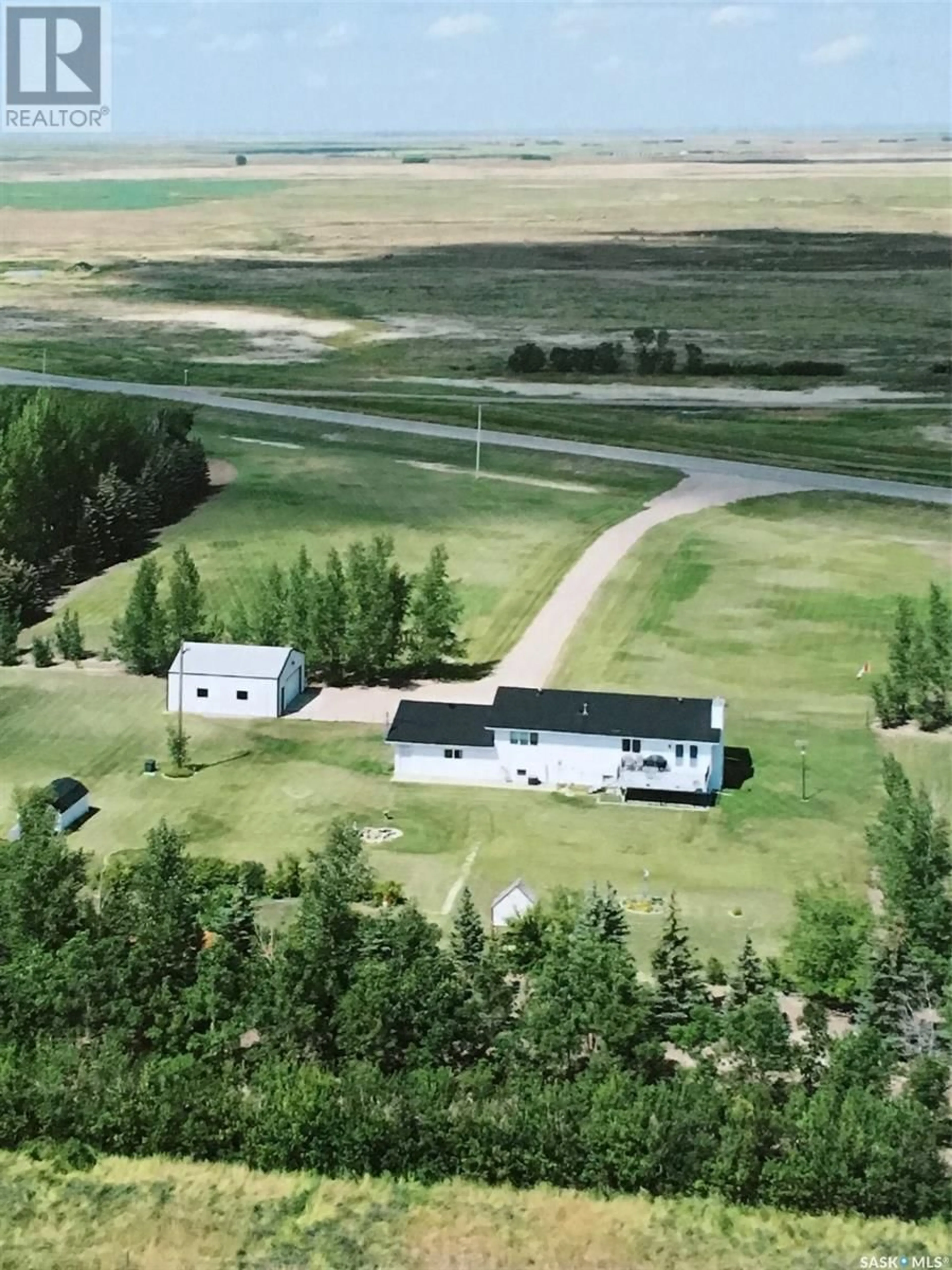 A pic from outside/outdoor area/front of a property/back of a property/a pic from drone, mountain view for HEINTZ ACREAGE, Central Butte Saskatchewan S0H0T0