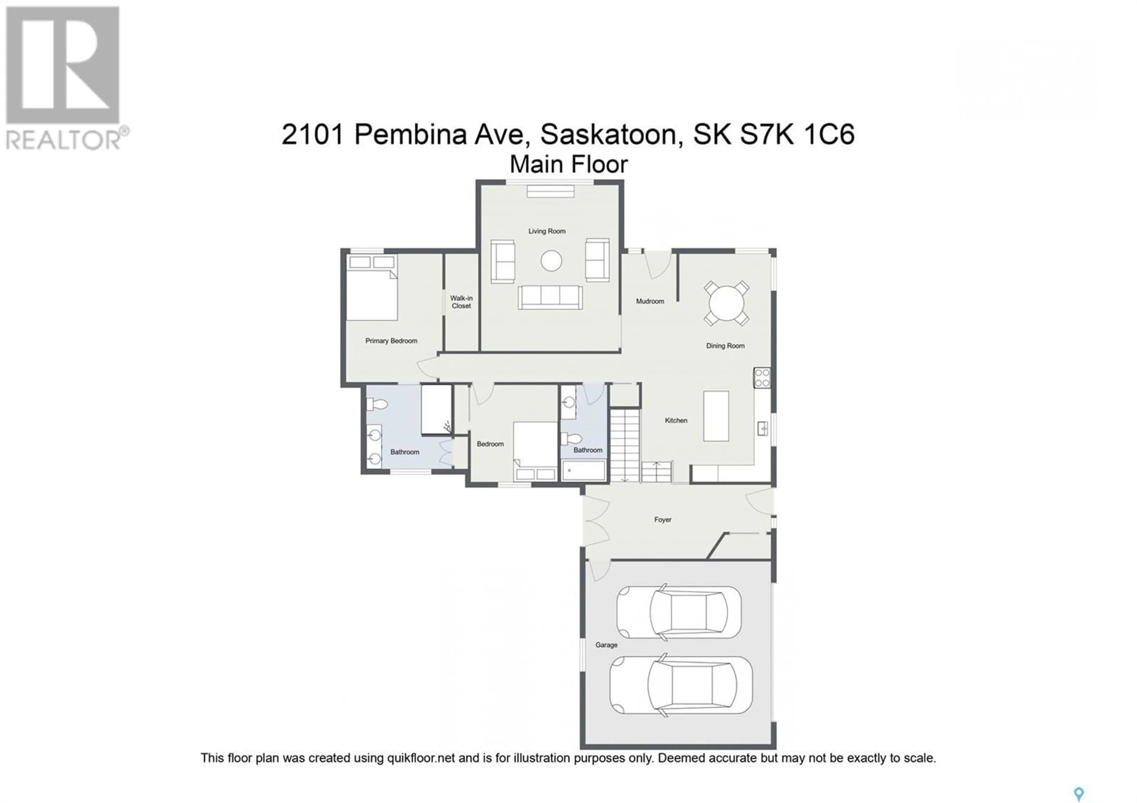 Floor plan for 2101 PEMBINA AVENUE, Saskatoon Saskatchewan S7K1C6