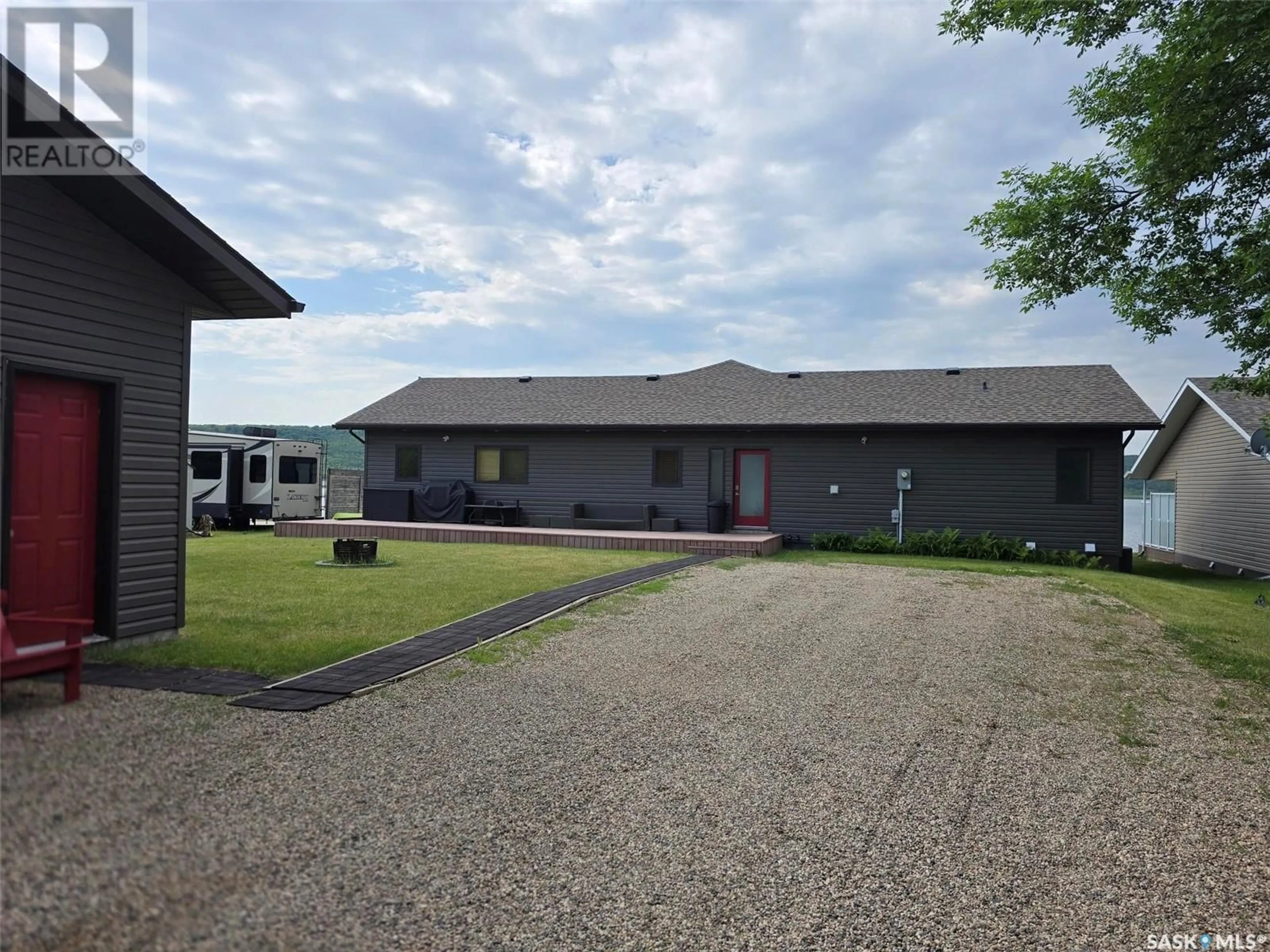 A pic from outside/outdoor area/front of a property/back of a property/a pic from drone, building for 247 MOOSE ROAD, Crooked Lake Saskatchewan S0G2B0