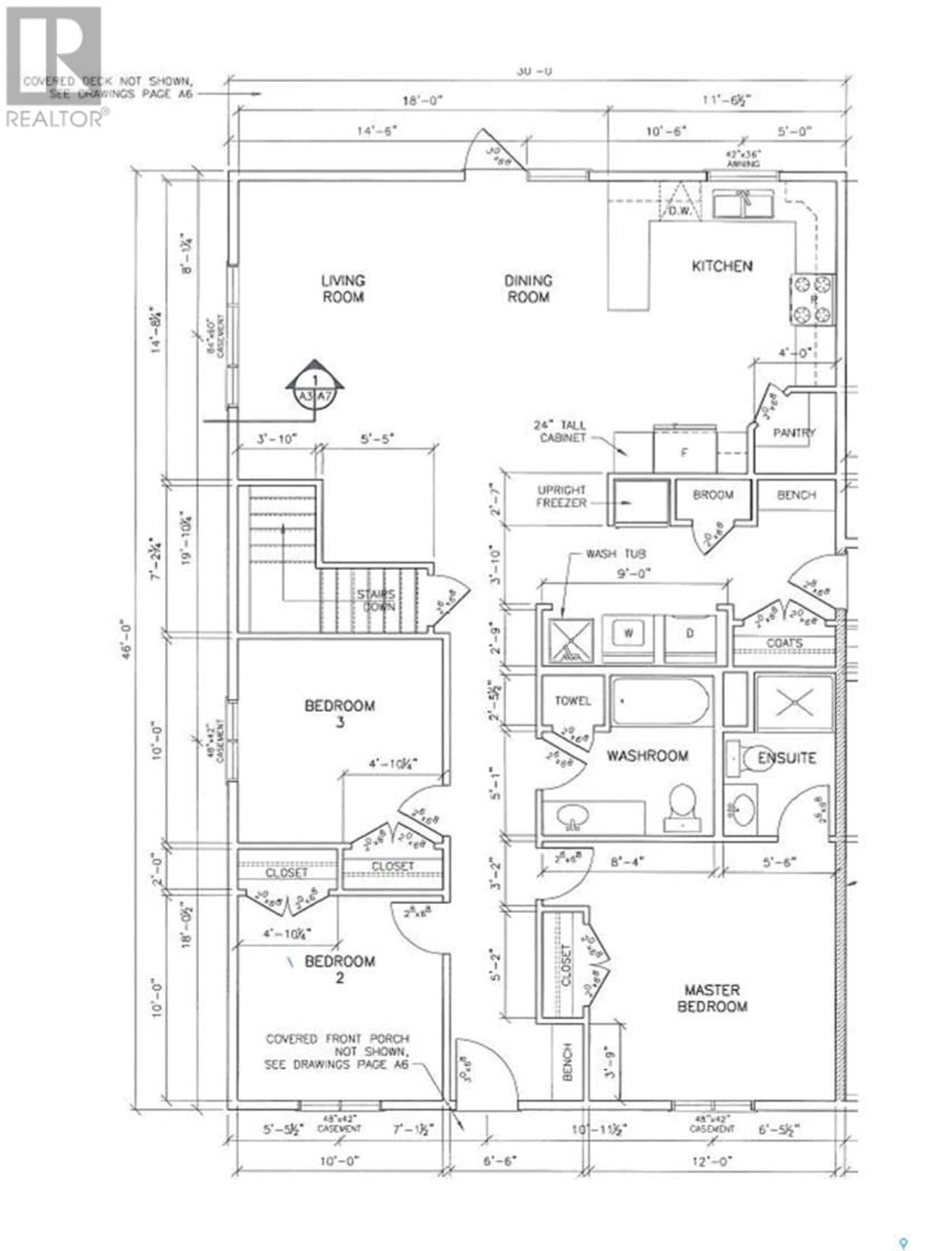 Floor plan for 48 WHITEWATER PLACE, Yorkton Saskatchewan S3N0X1