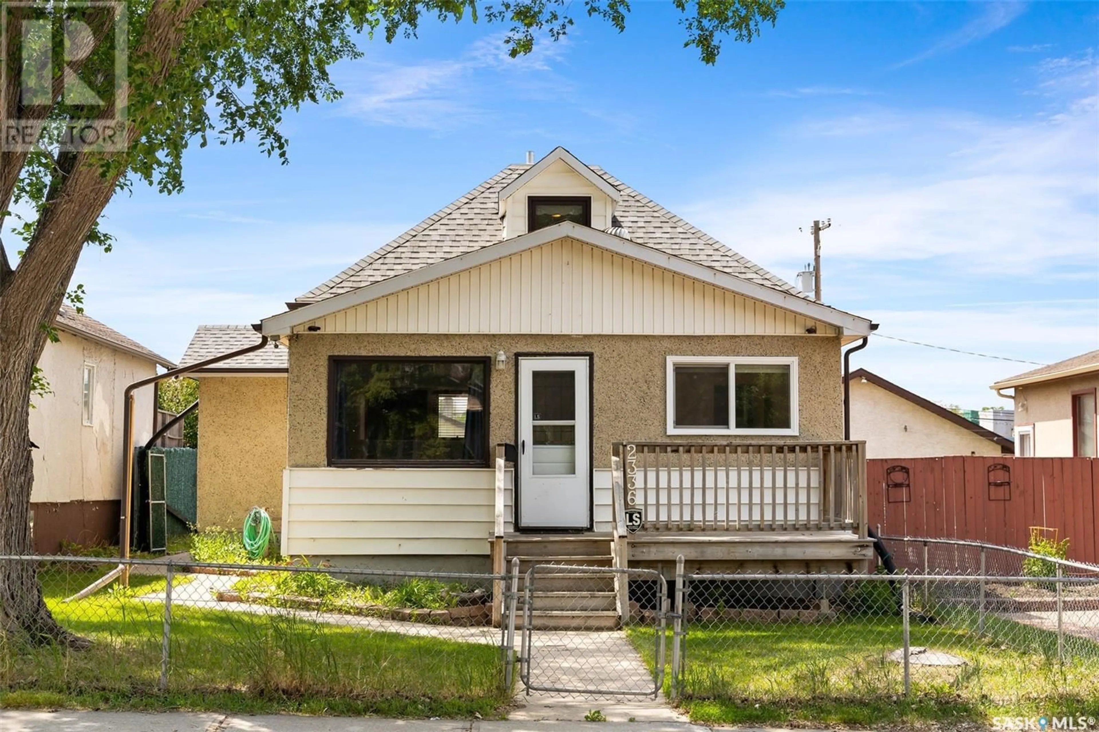 Home with vinyl exterior material, street for 2336 LINDSAY STREET, Regina Saskatchewan S4N3C4
