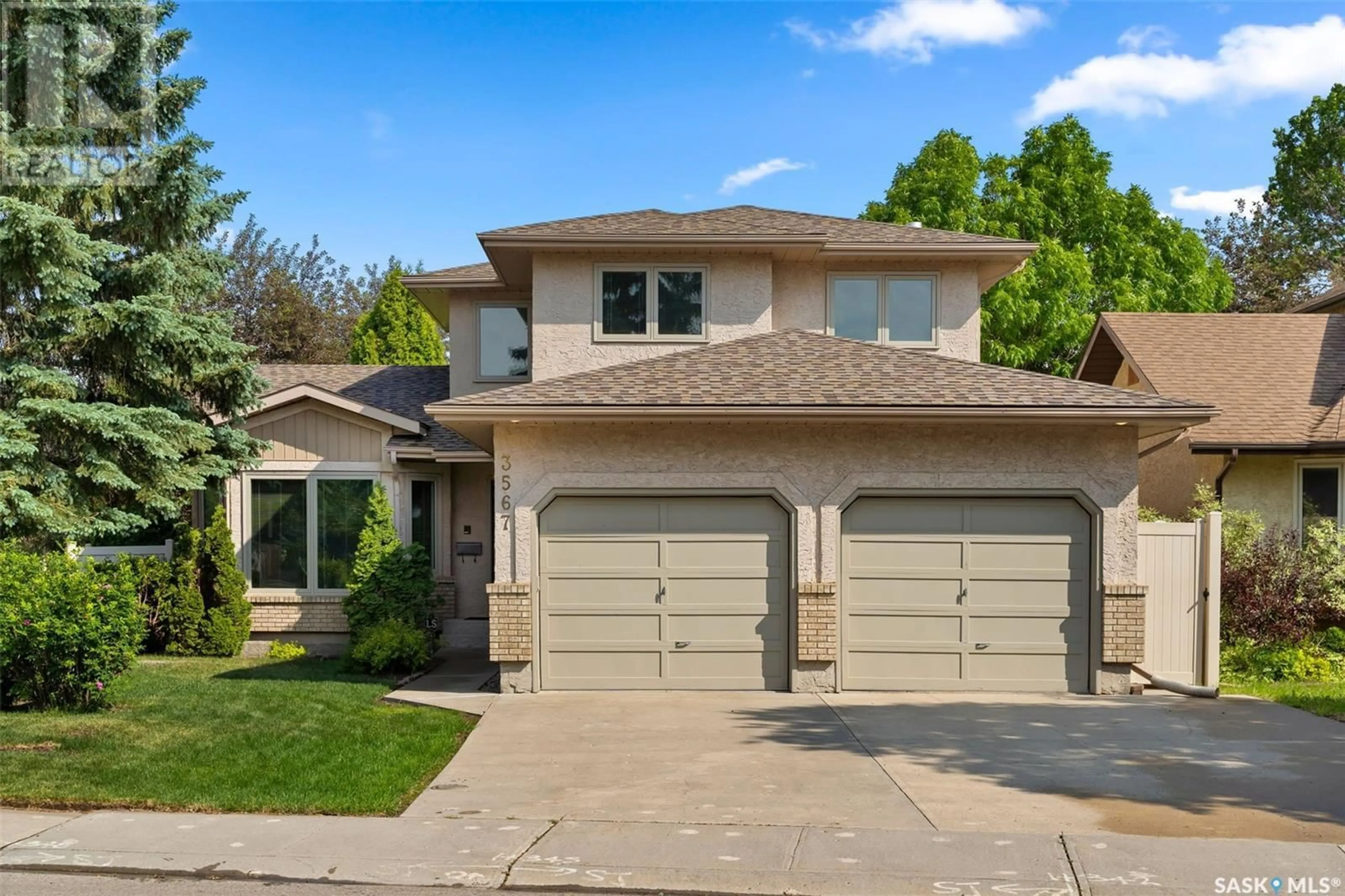 Home with brick exterior material, street for 3567 APPLE GROVE, Regina Saskatchewan S4V2R3
