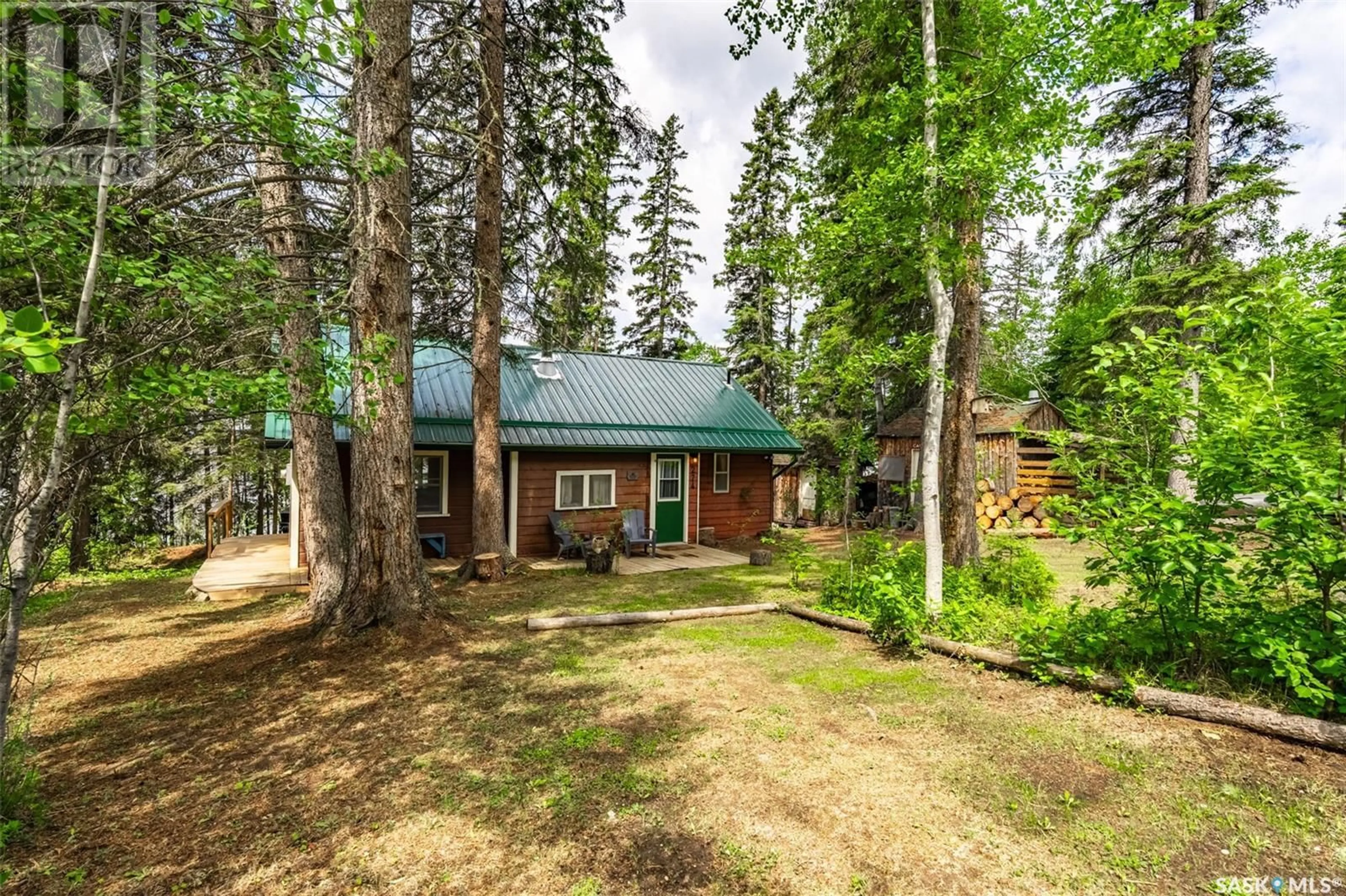 A pic from outside/outdoor area/front of a property/back of a property/a pic from drone, forest/trees view for 274 OKEMA TRAIL, Lakeland Rm No. 521 Saskatchewan S0J0N0