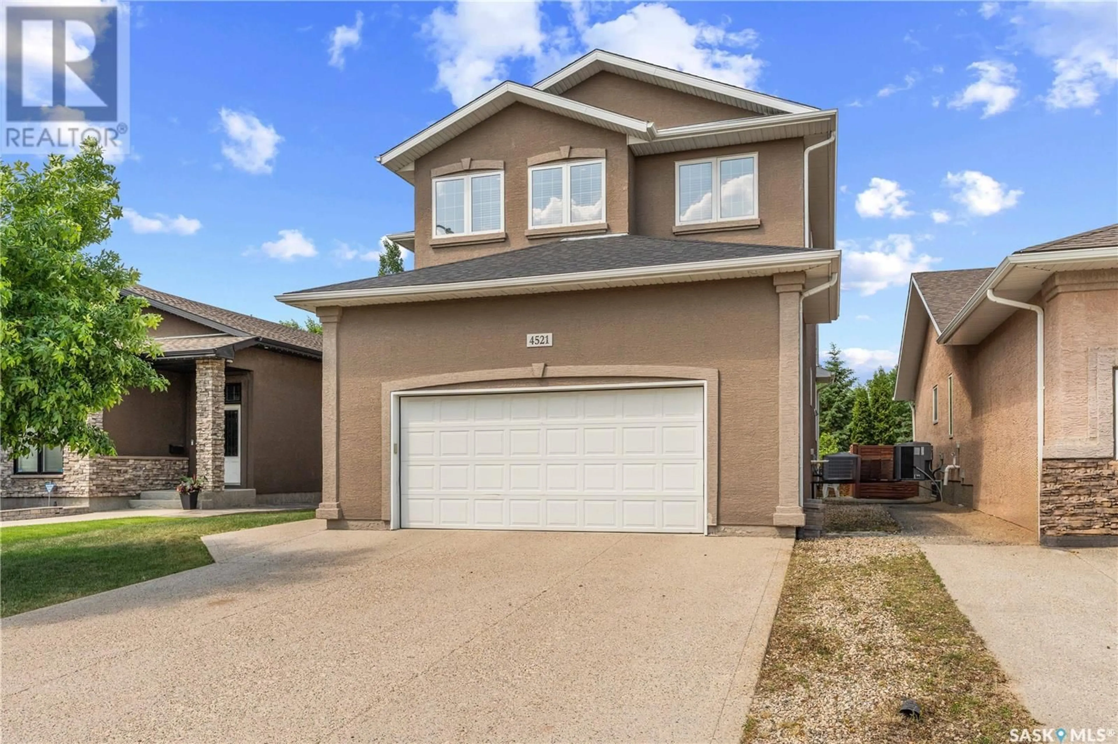 Home with vinyl exterior material, street for 4521 HAMES CRESCENT, Regina Saskatchewan S4W0B6