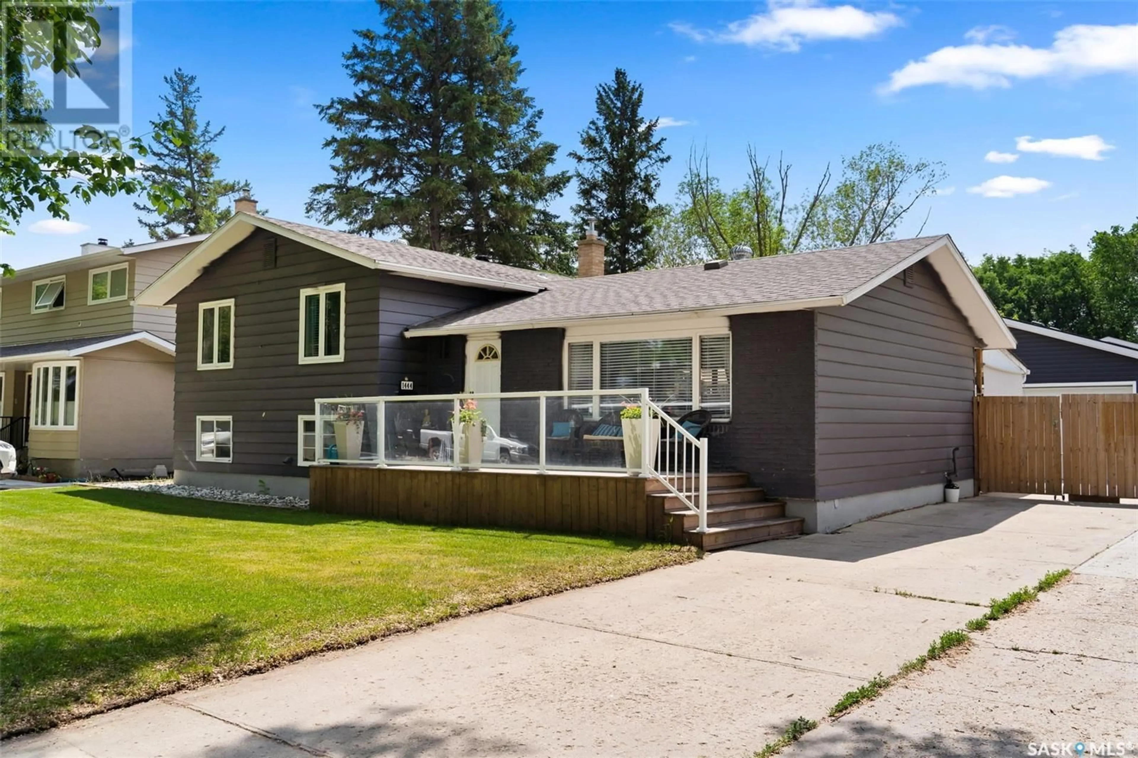 Home with vinyl exterior material, street for 1444 SHANNON ROAD, Regina Saskatchewan S4S5L5