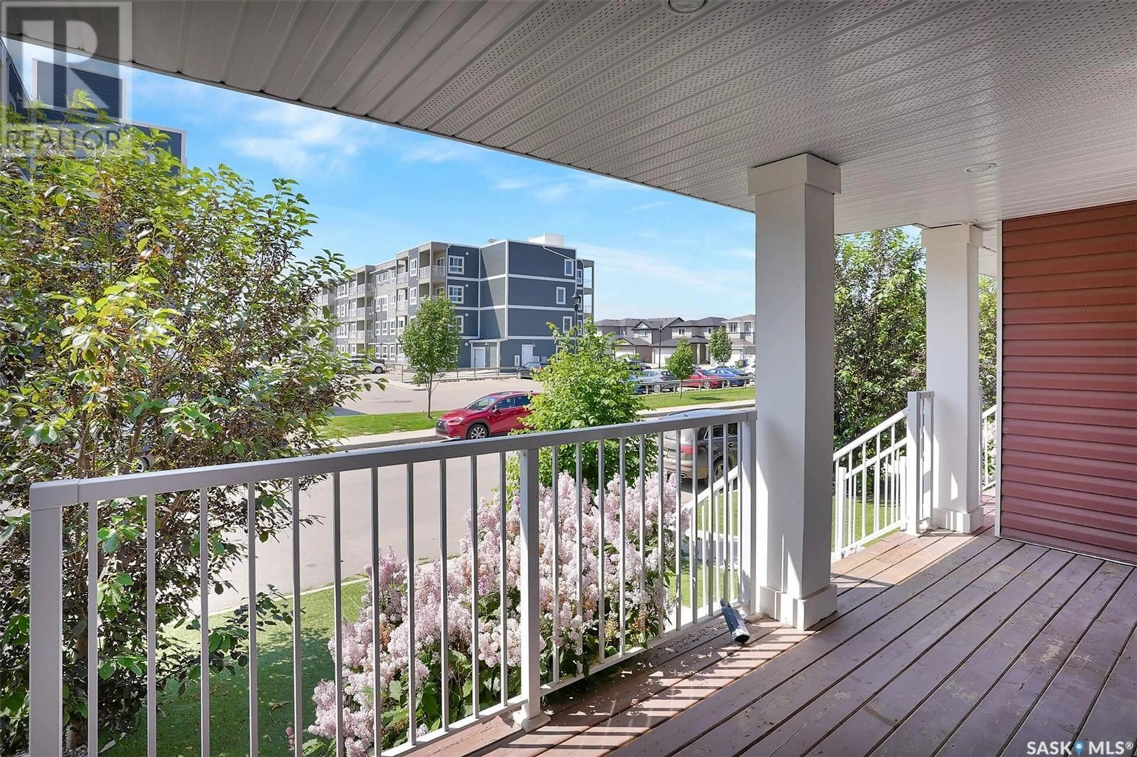 Balcony in the apartment, city buildings view from balcony for 5648 PREFONTAINE AVENUE, Regina Saskatchewan S4W0M8
