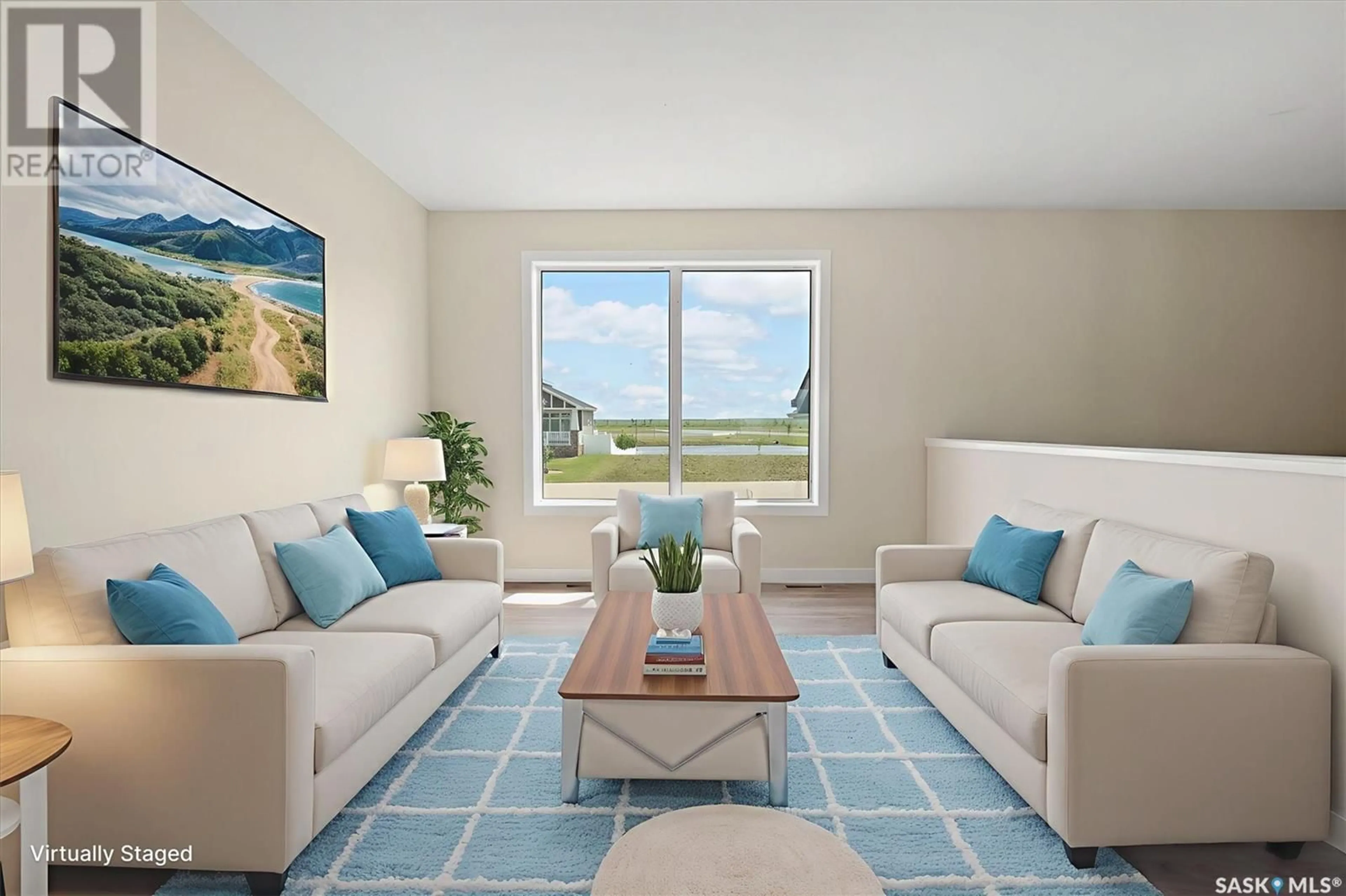 Living room with furniture, ceramic/tile floor for 244 PRAIRIE DAWN DRIVE, Dundurn Saskatchewan S0K1K1