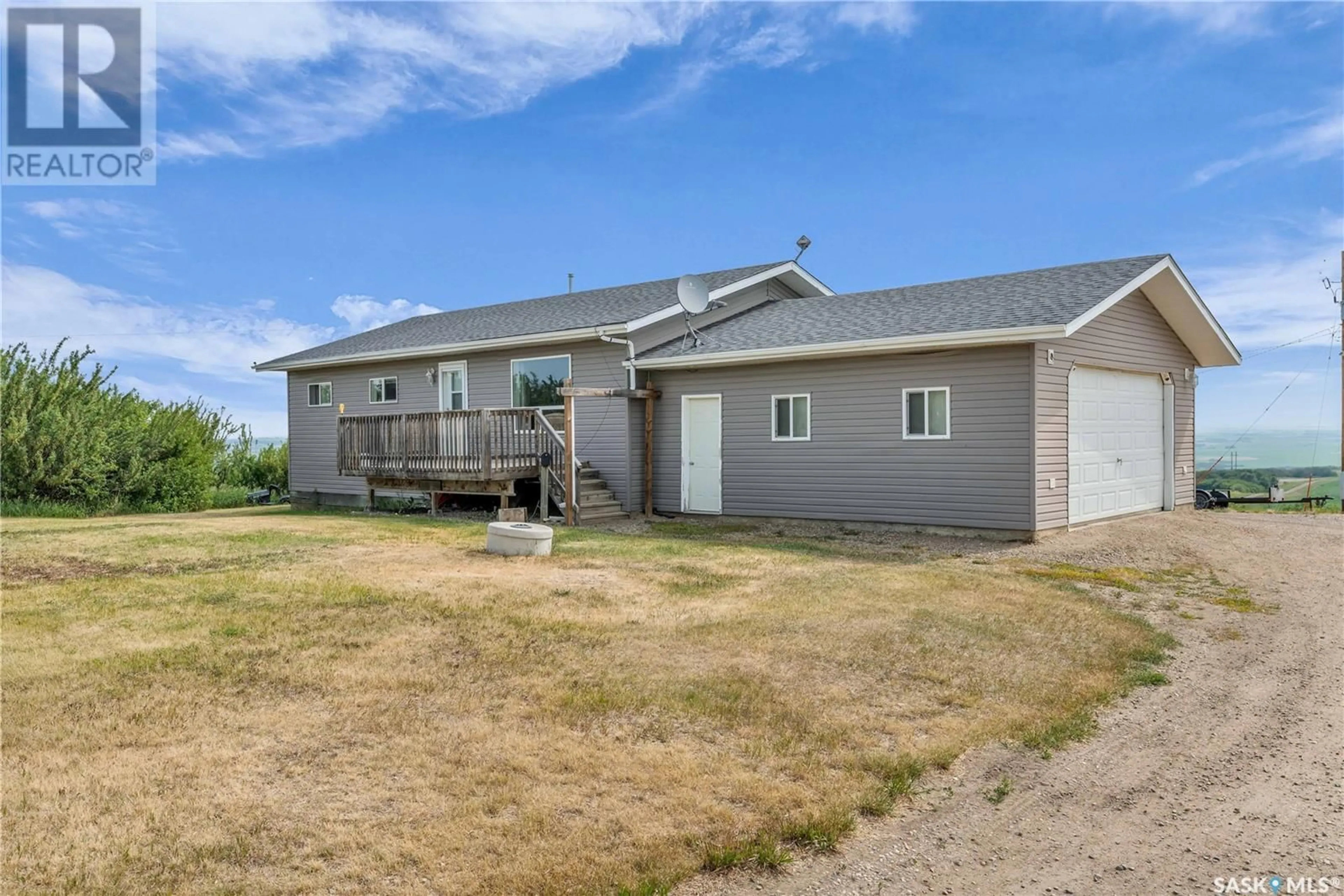 A pic from outside/outdoor area/front of a property/back of a property/a pic from drone, water/lake/river/ocean view for BLANCHETTE ACREAGE, Battle River Rm No. 438 Saskatchewan S0M0E0