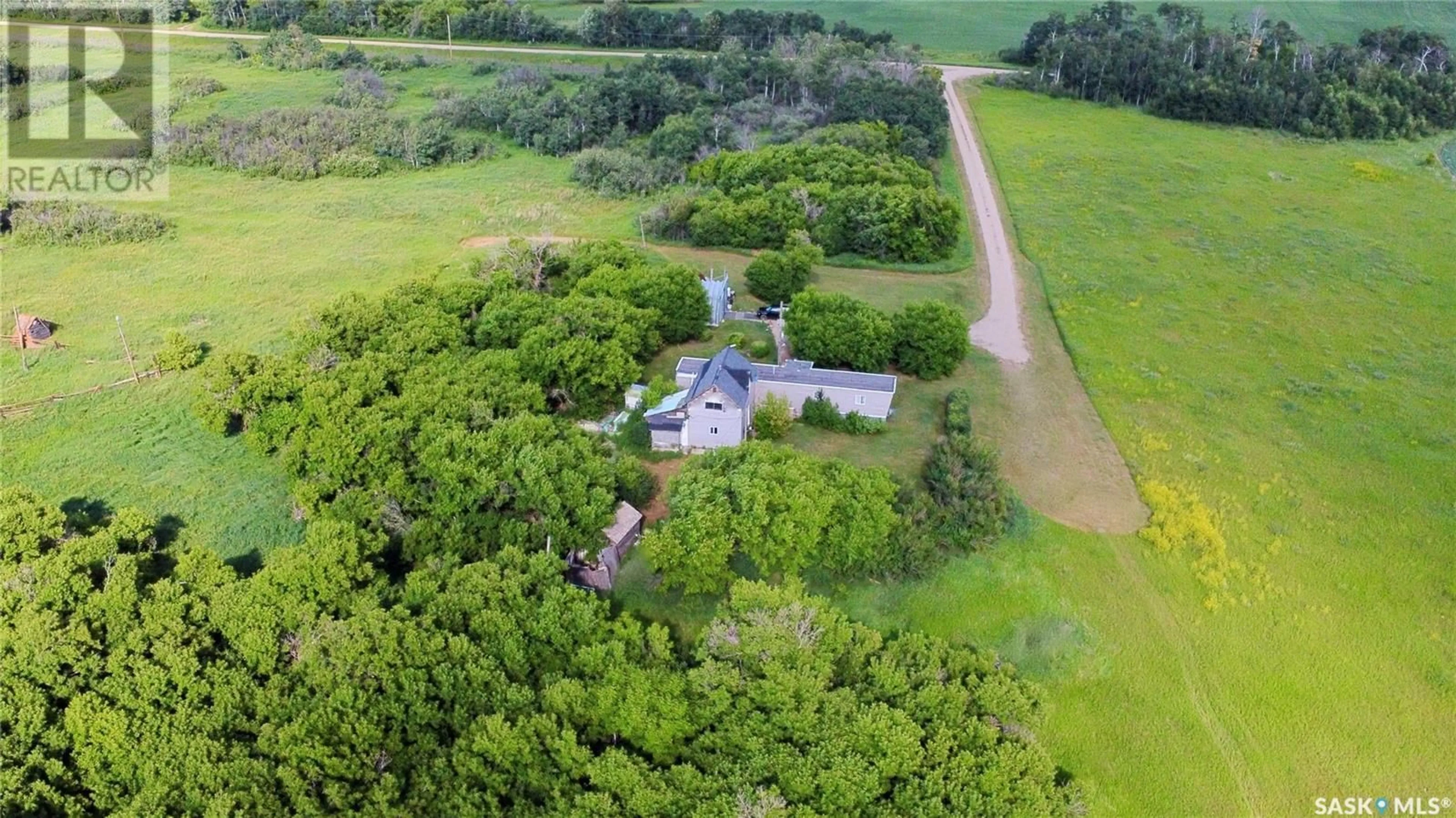 A pic from outside/outdoor area/front of a property/back of a property/a pic from drone, building for WALDRON ACRES, Cana Rm No. 214 Saskatchewan S0A4K0