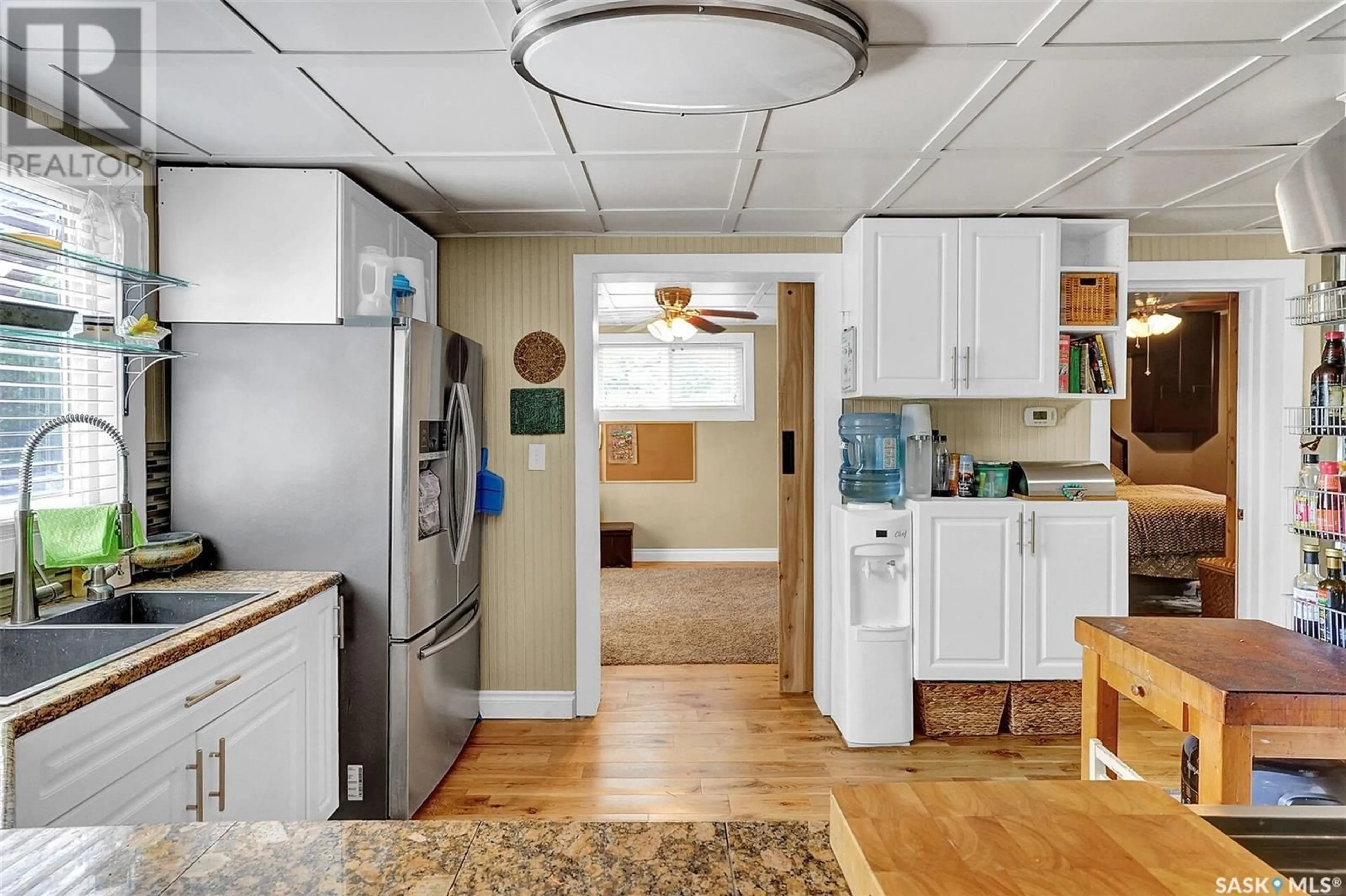Open concept kitchen, ceramic/tile floor for 209 RAILWAY STREET, Earl Grey Saskatchewan S0G1J0