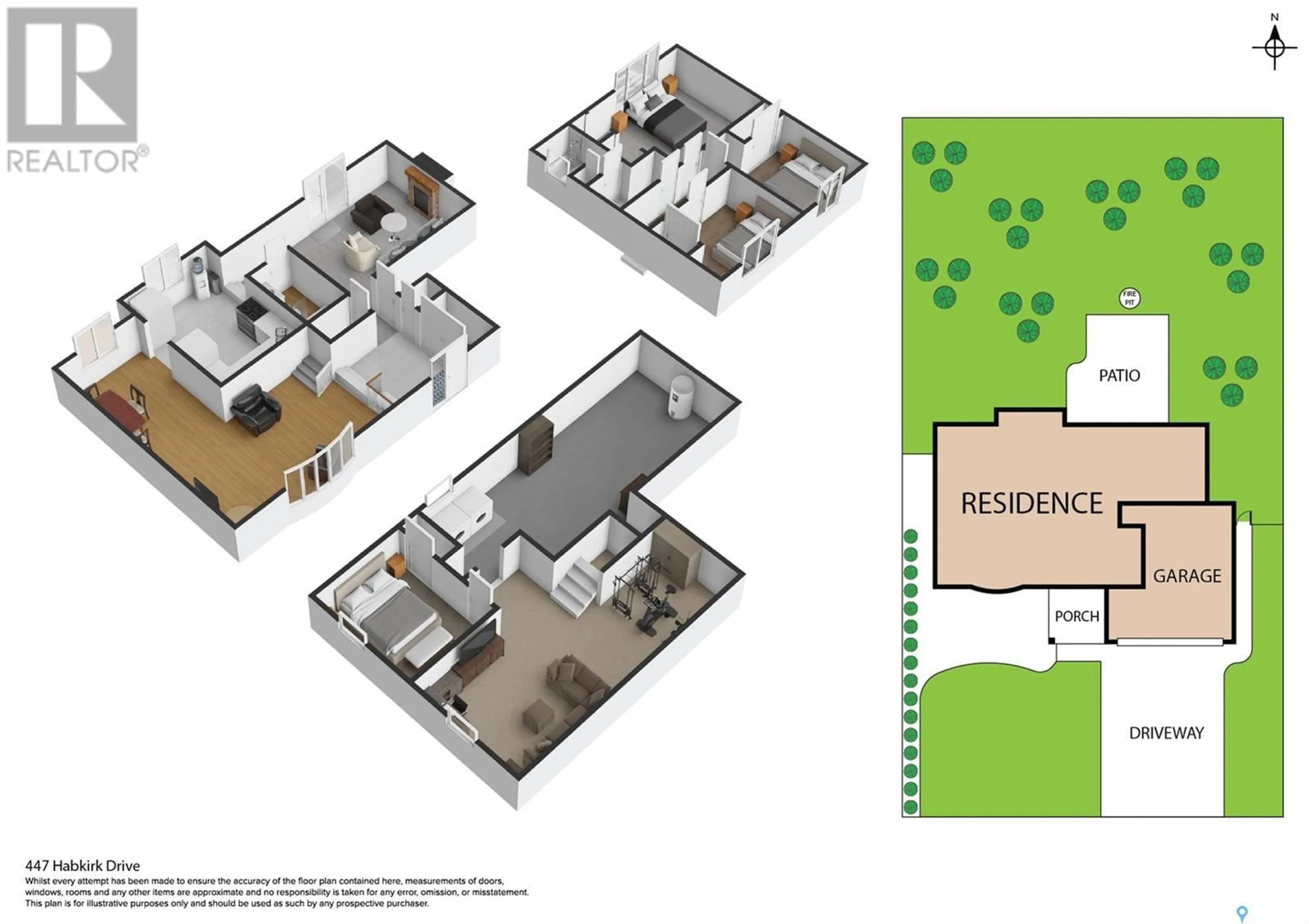 Floor plan for 447 HABKIRK DRIVE, Regina Saskatchewan S4S6B2