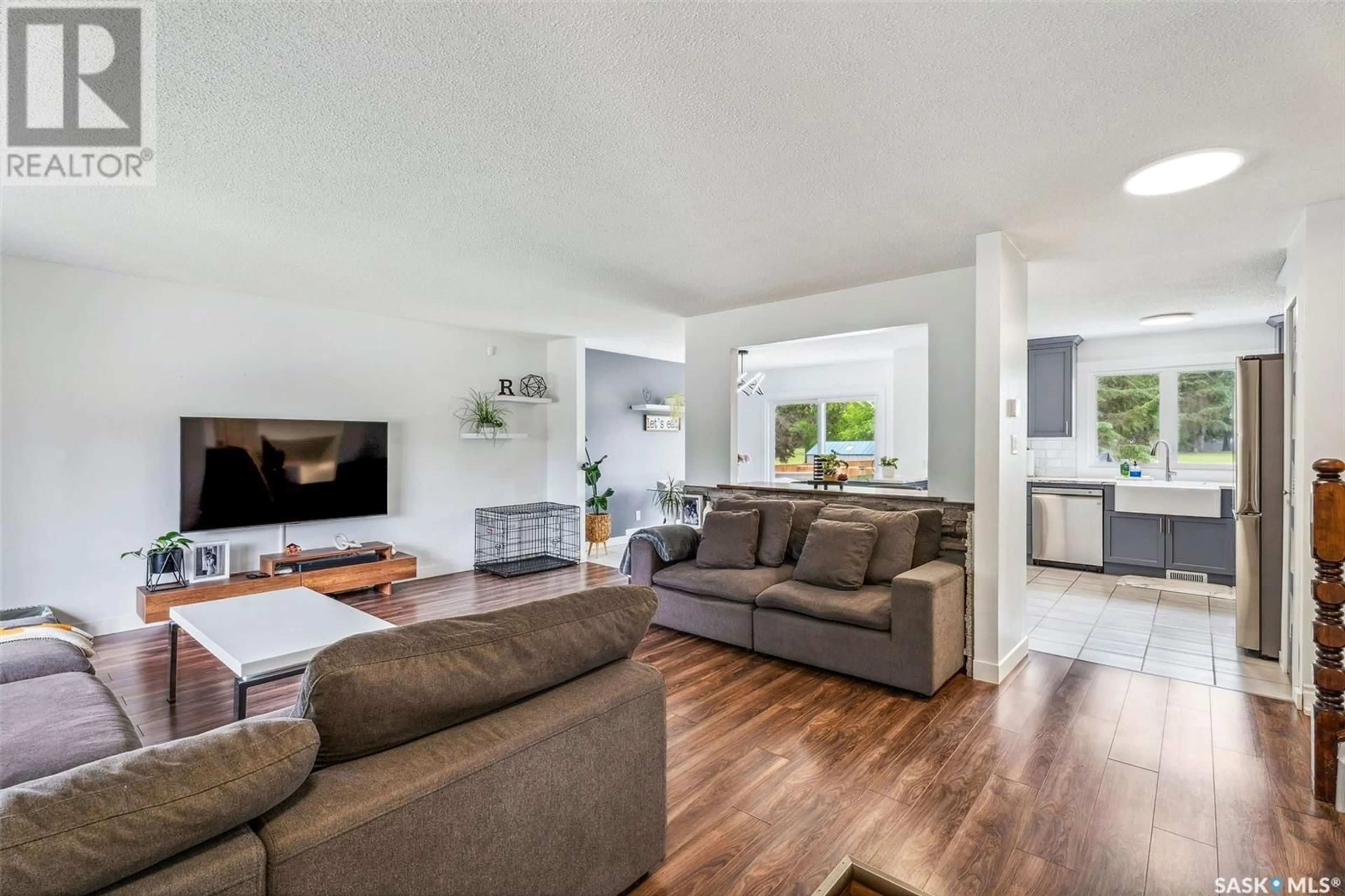 Living room with furniture, unknown for 3408 JORDAN DRIVE, Prince Albert Saskatchewan S6V6Y4