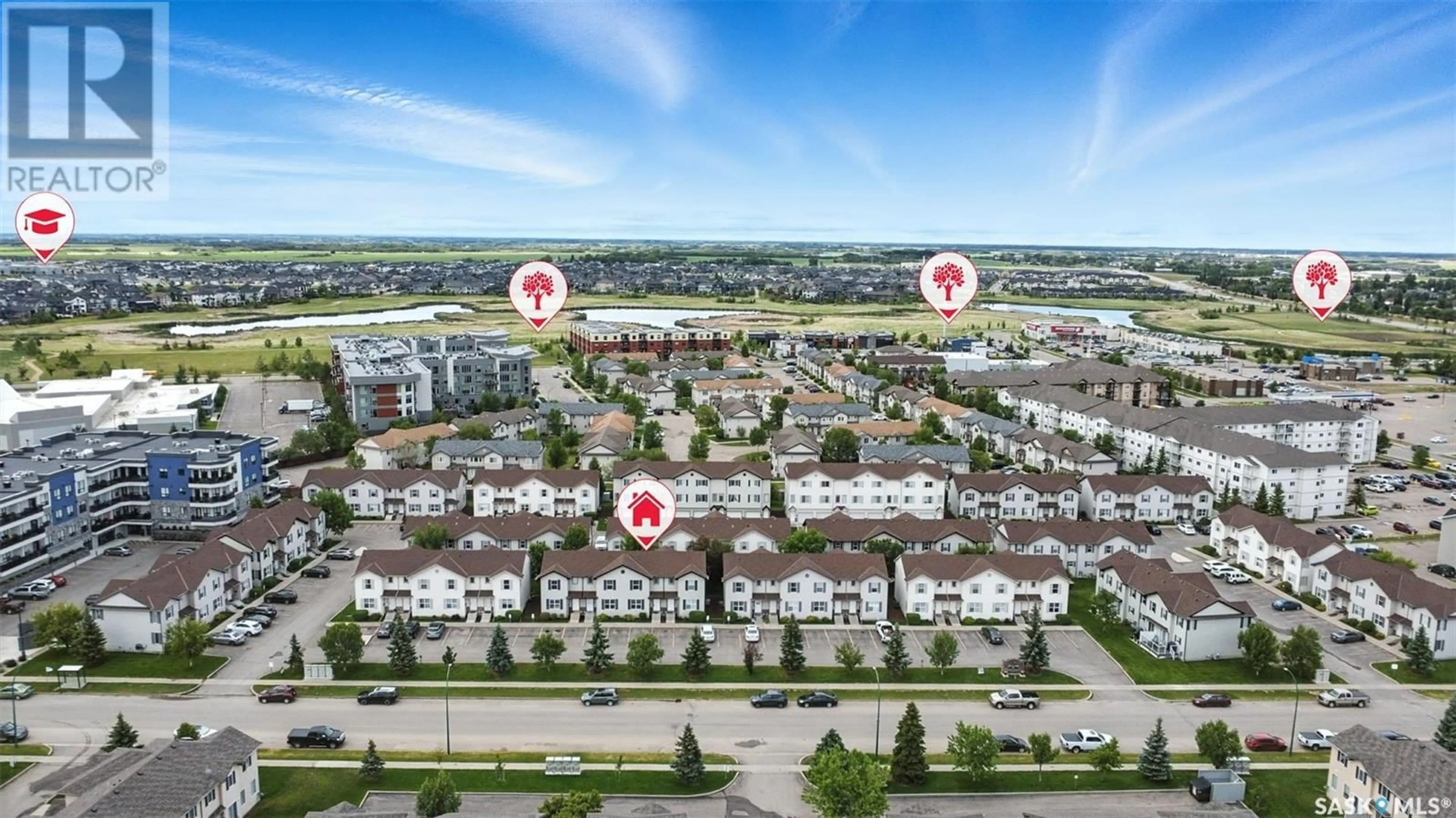 A pic from outside/outdoor area/front of a property/back of a property/a pic from drone, city buildings view from balcony for 10 135 PAWLYCHENKO LANE, Saskatoon Saskatchewan S7V1J8