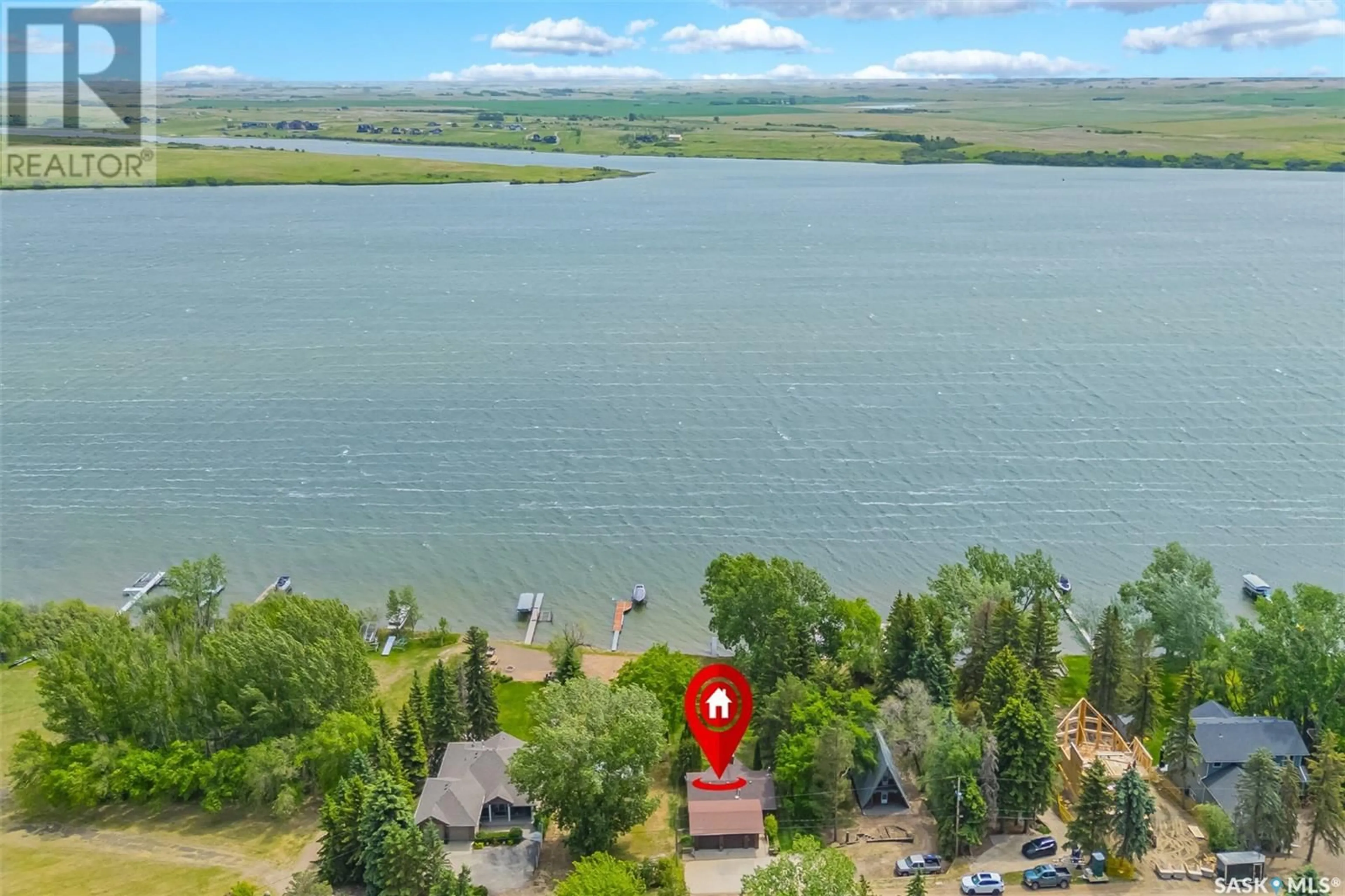 A pic from outside/outdoor area/front of a property/back of a property/a pic from drone, water/lake/river/ocean view for 25 MCCRIMMON CRESCENT, Shields Saskatchewan S7C0A2