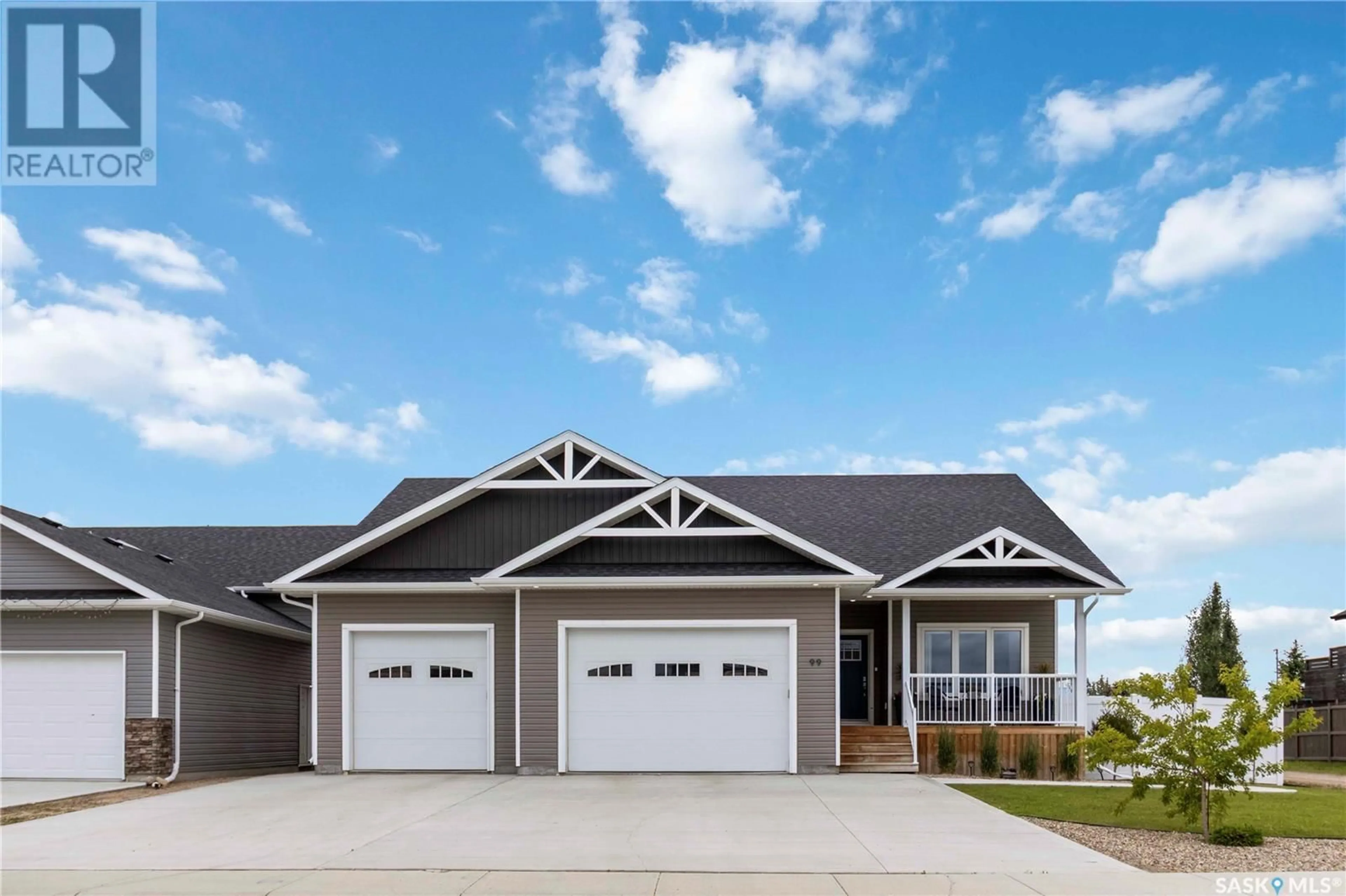 Home with vinyl exterior material, street for 99 DIEFENBAKER AVENUE, Hague Saskatchewan S0K1X0