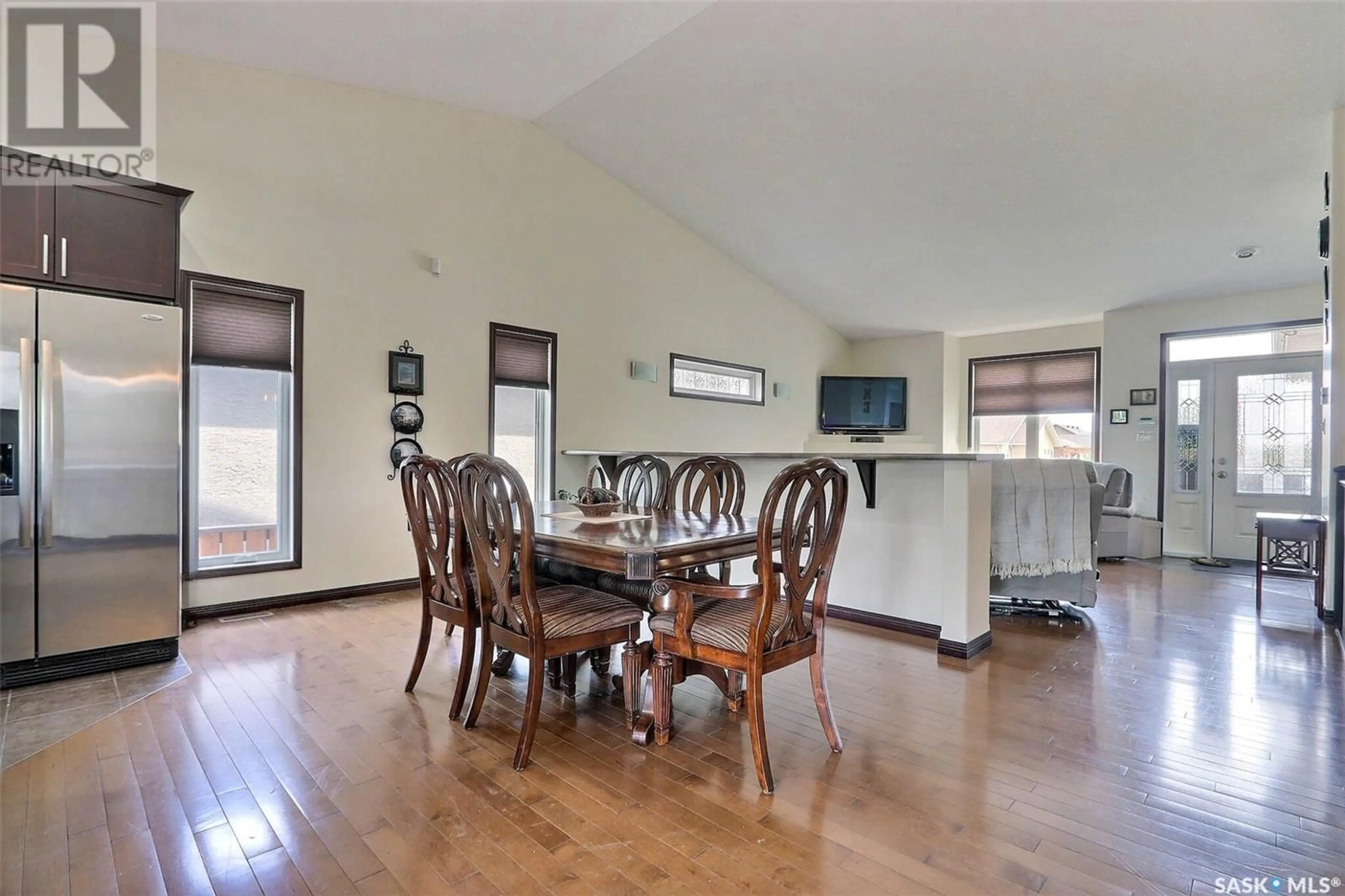 Dining room, wood/laminate floor for 27 COOMBE DRIVE, Prince Albert Saskatchewan S6X0A9