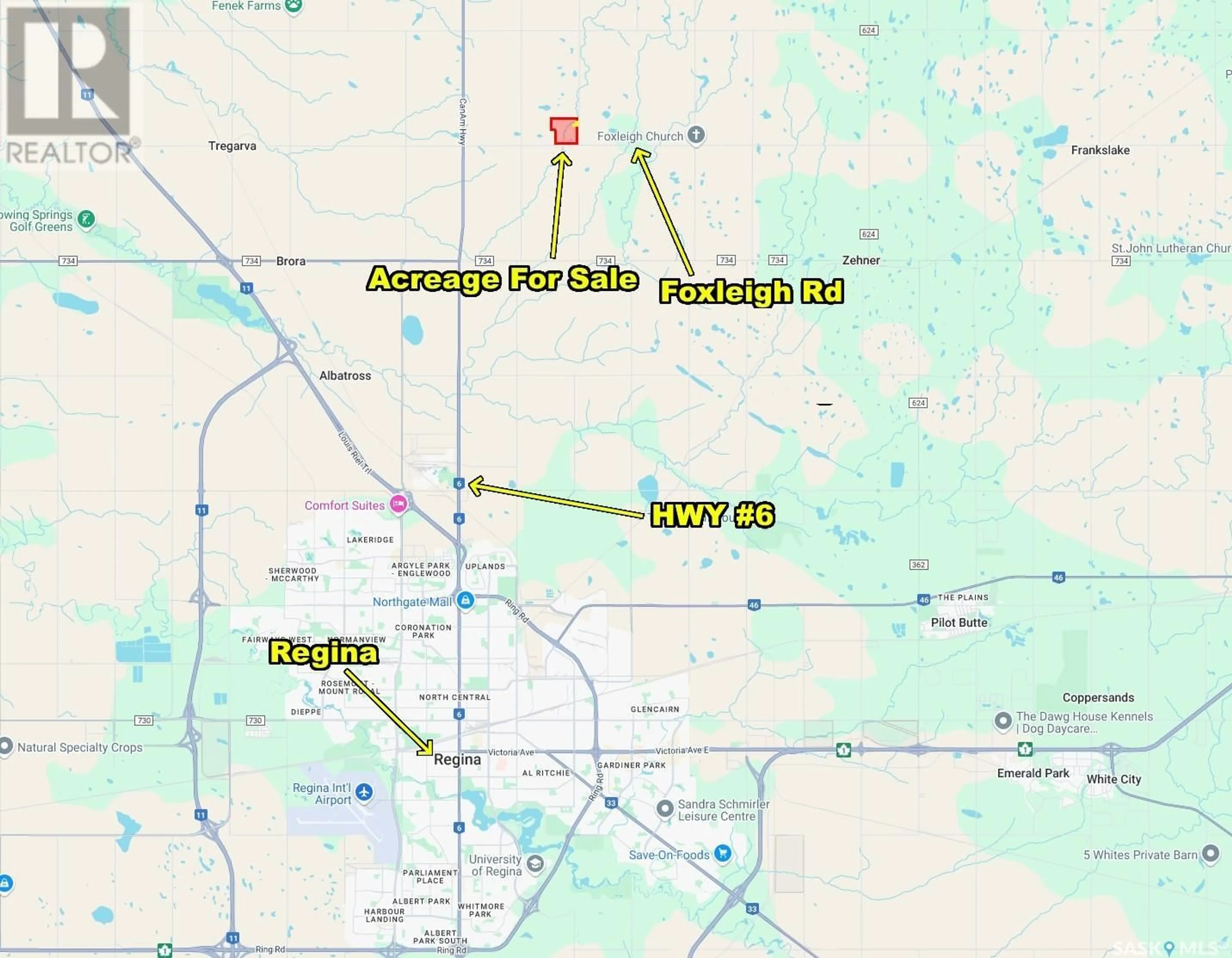 Picture of a map for 149 MCTIGHE ACREAGE ACREAGE, Lumsden Rm No. 189 Saskatchewan S0G0C7