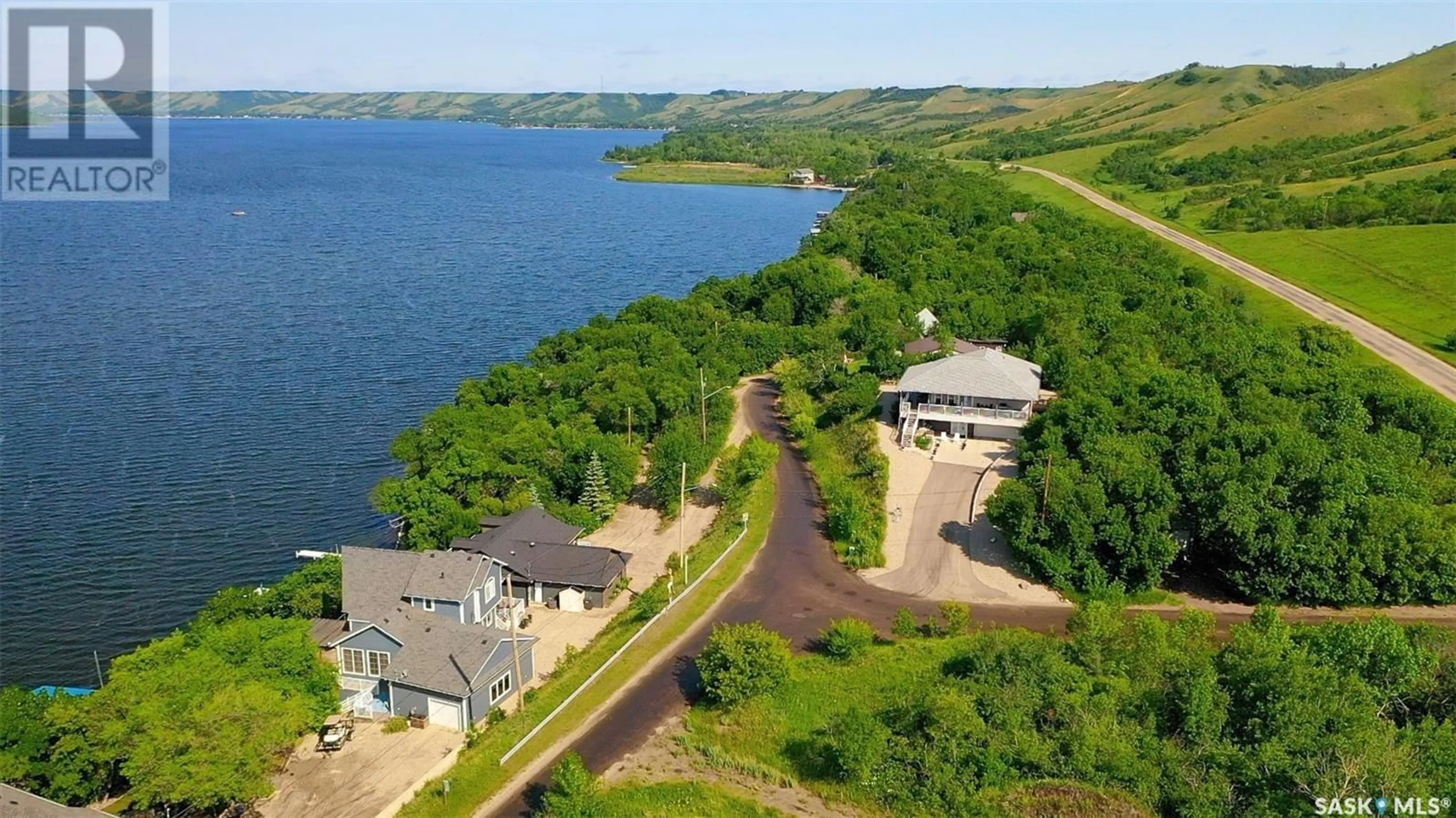 A pic from outside/outdoor area/front of a property/back of a property/a pic from drone, water/lake/river/ocean view for 207 CRIDDLE AVENUE, Crooked Lake Provincial Park Saskatchewan S0G2B0