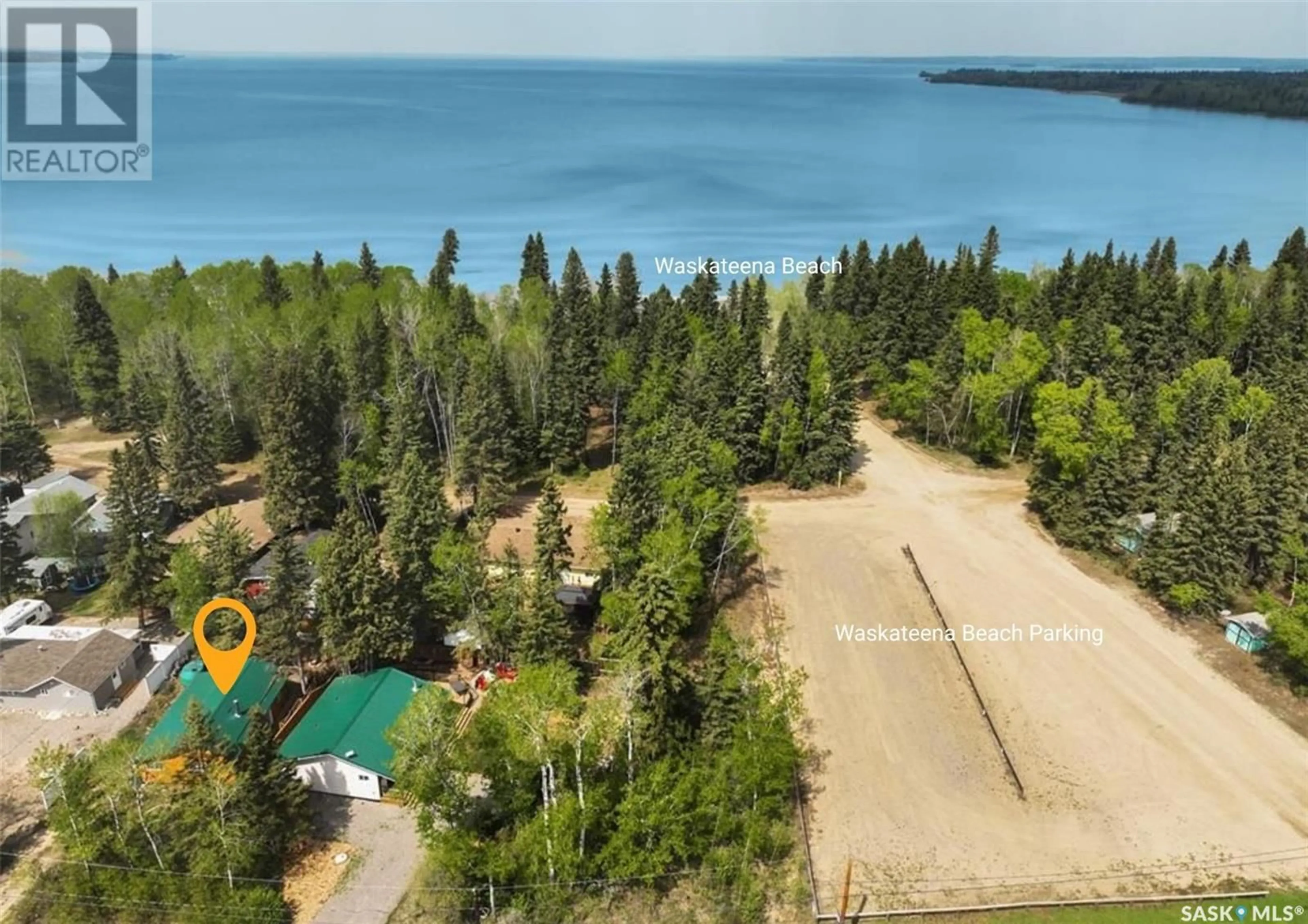 A pic from outside/outdoor area/front of a property/back of a property/a pic from drone, water/lake/river/ocean view for 31 MAIN STREET, Candle Lake Saskatchewan S0J3E0