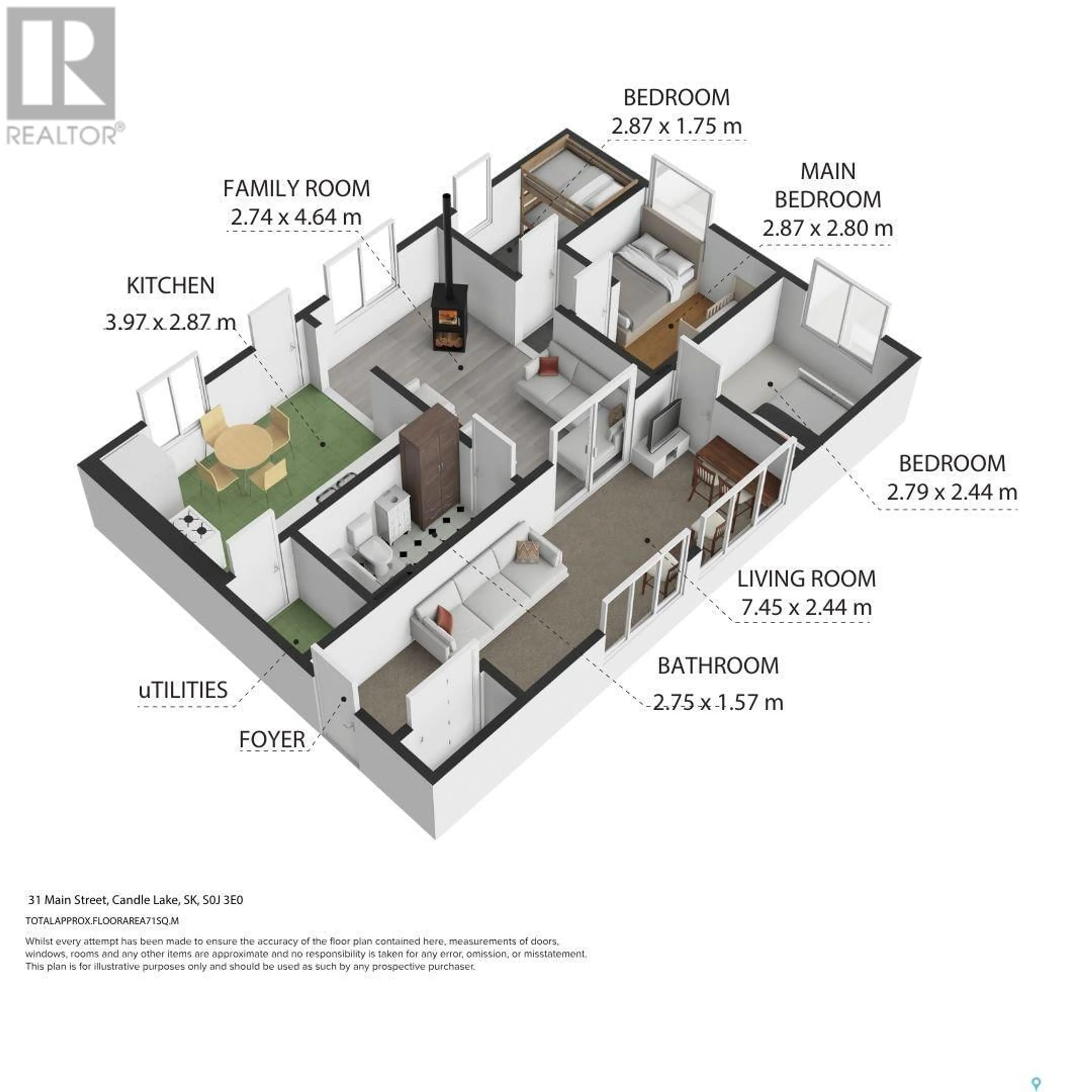 Floor plan for 31 MAIN STREET, Candle Lake Saskatchewan S0J3E0