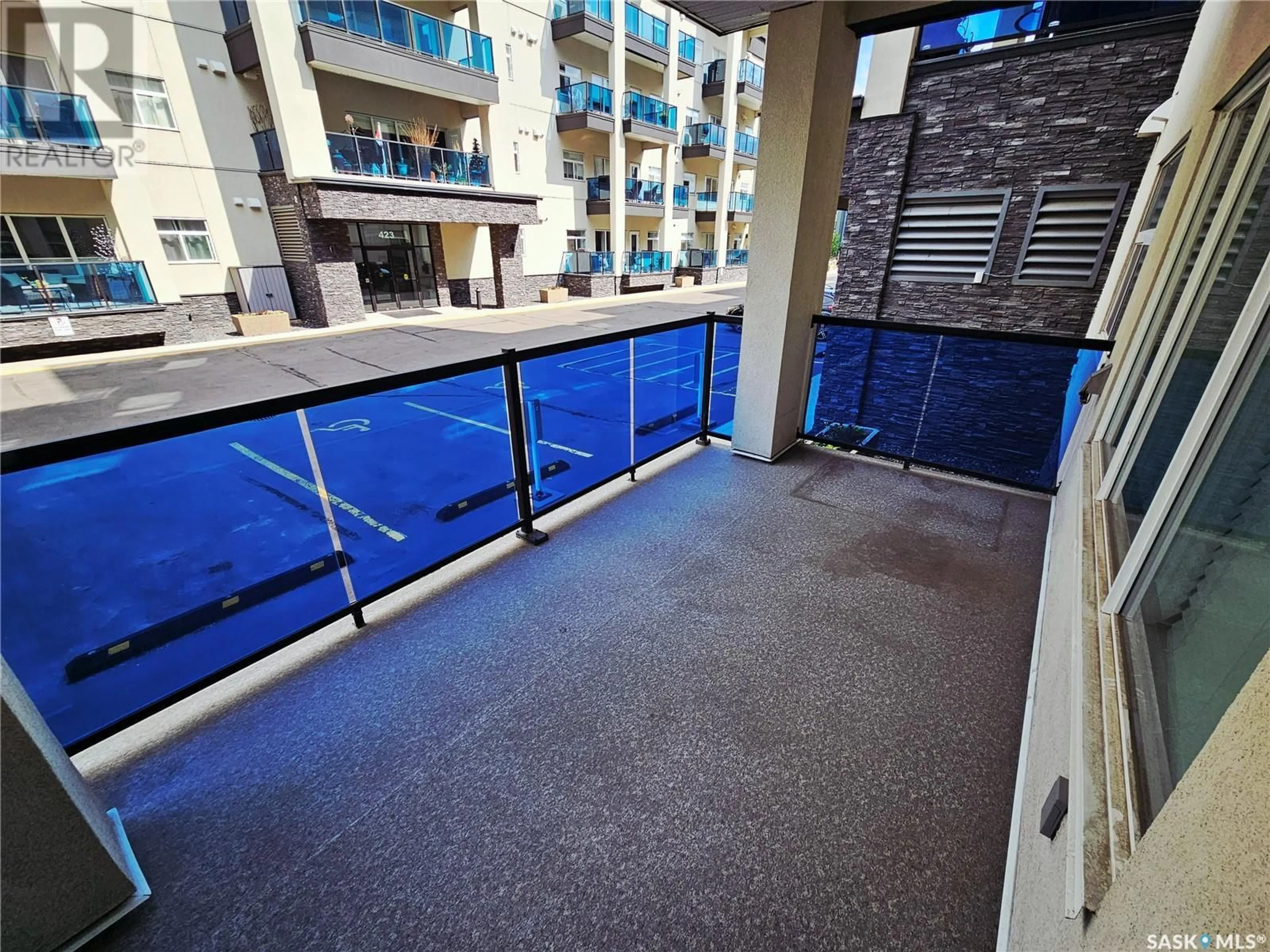 Balcony in the apartment, unknown for 419 - 109 NELSON ROAD, Saskatoon Saskatchewan S7S1P2