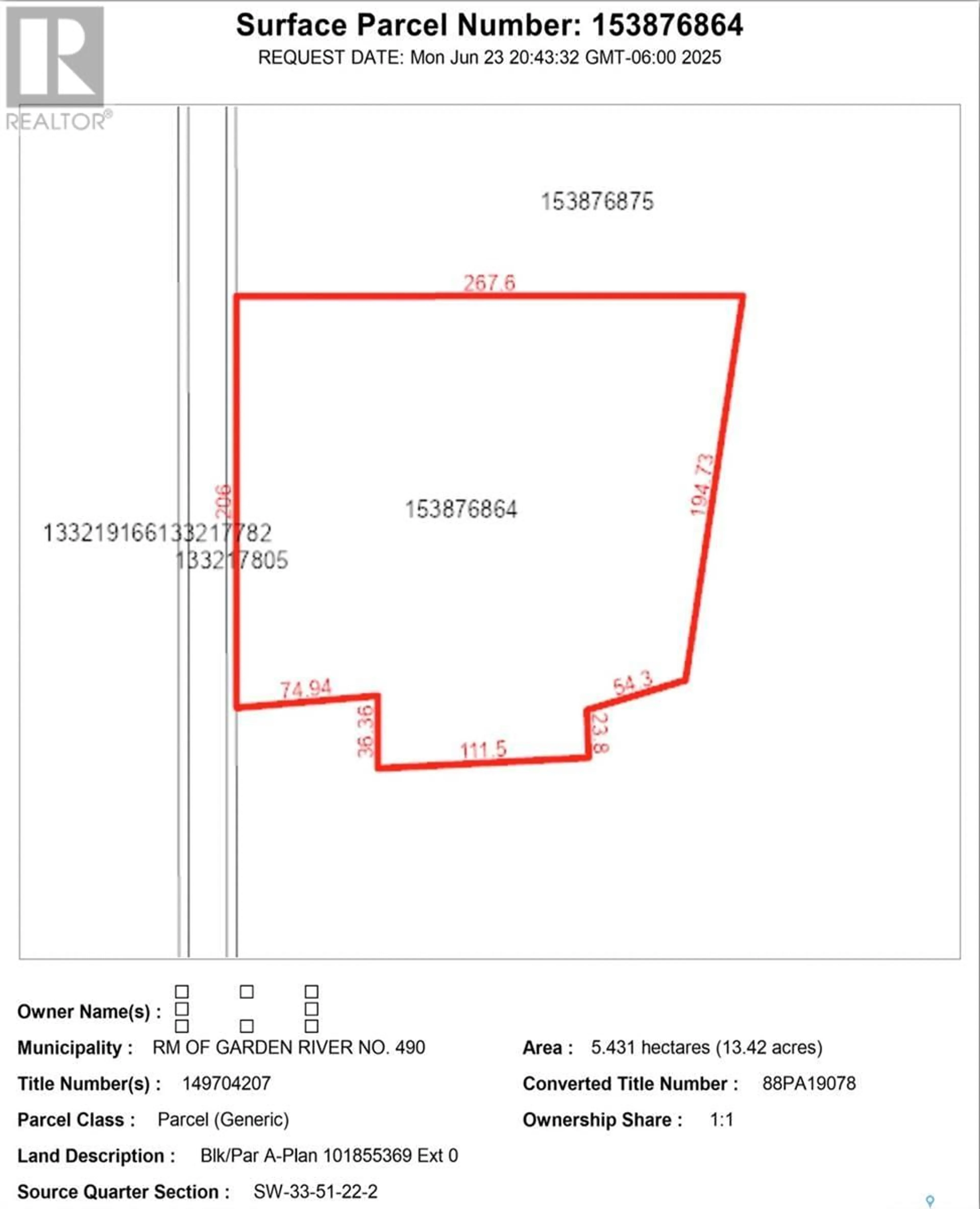 Floor plan for Acreage FORT A LA CORNE RD, Garden River Rm No. 490 Saskatchewan S0J2Z0