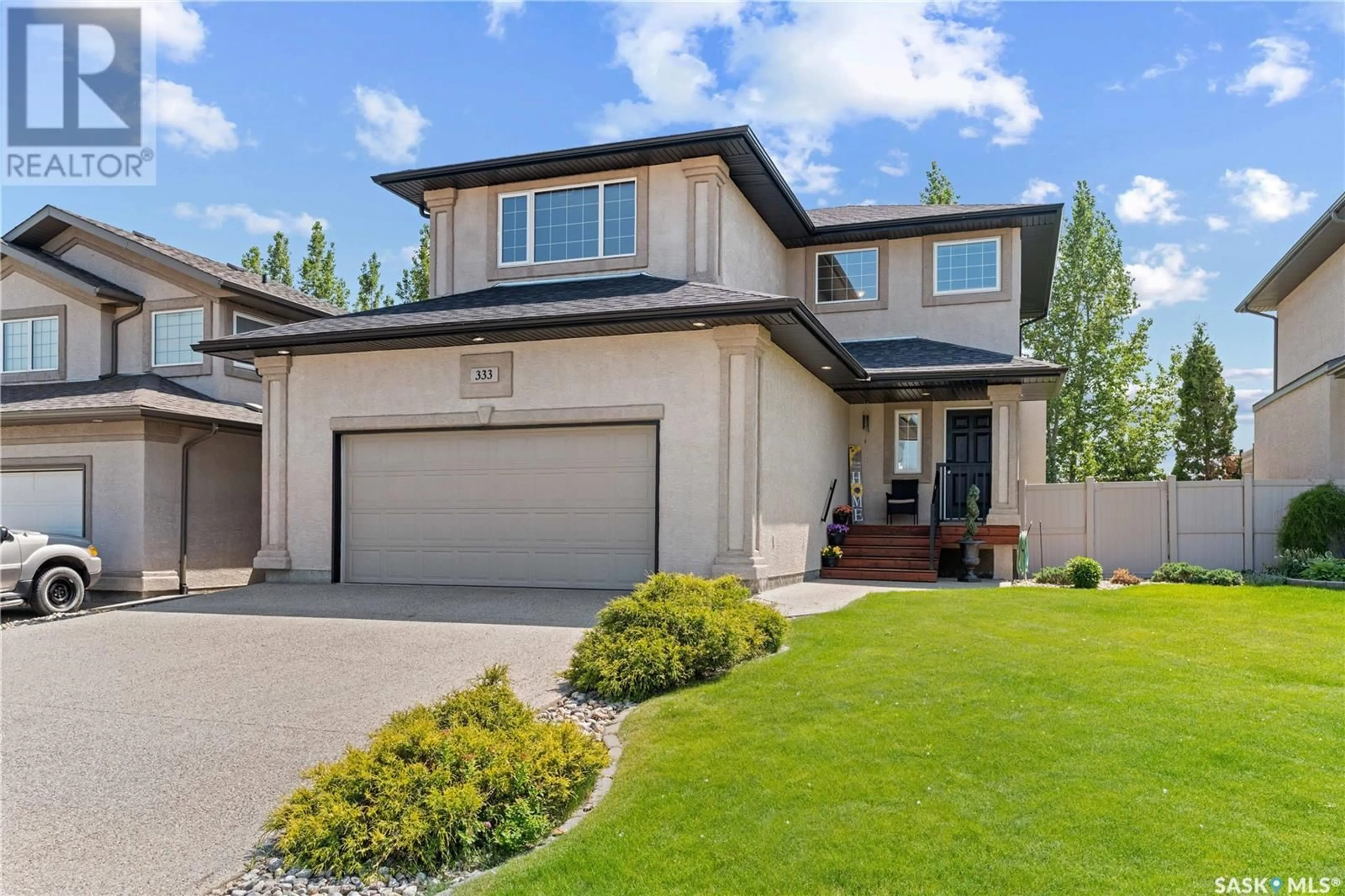 Home with vinyl exterior material, street for 333 LEIBEL STREET, Balgonie Saskatchewan S0G0E0