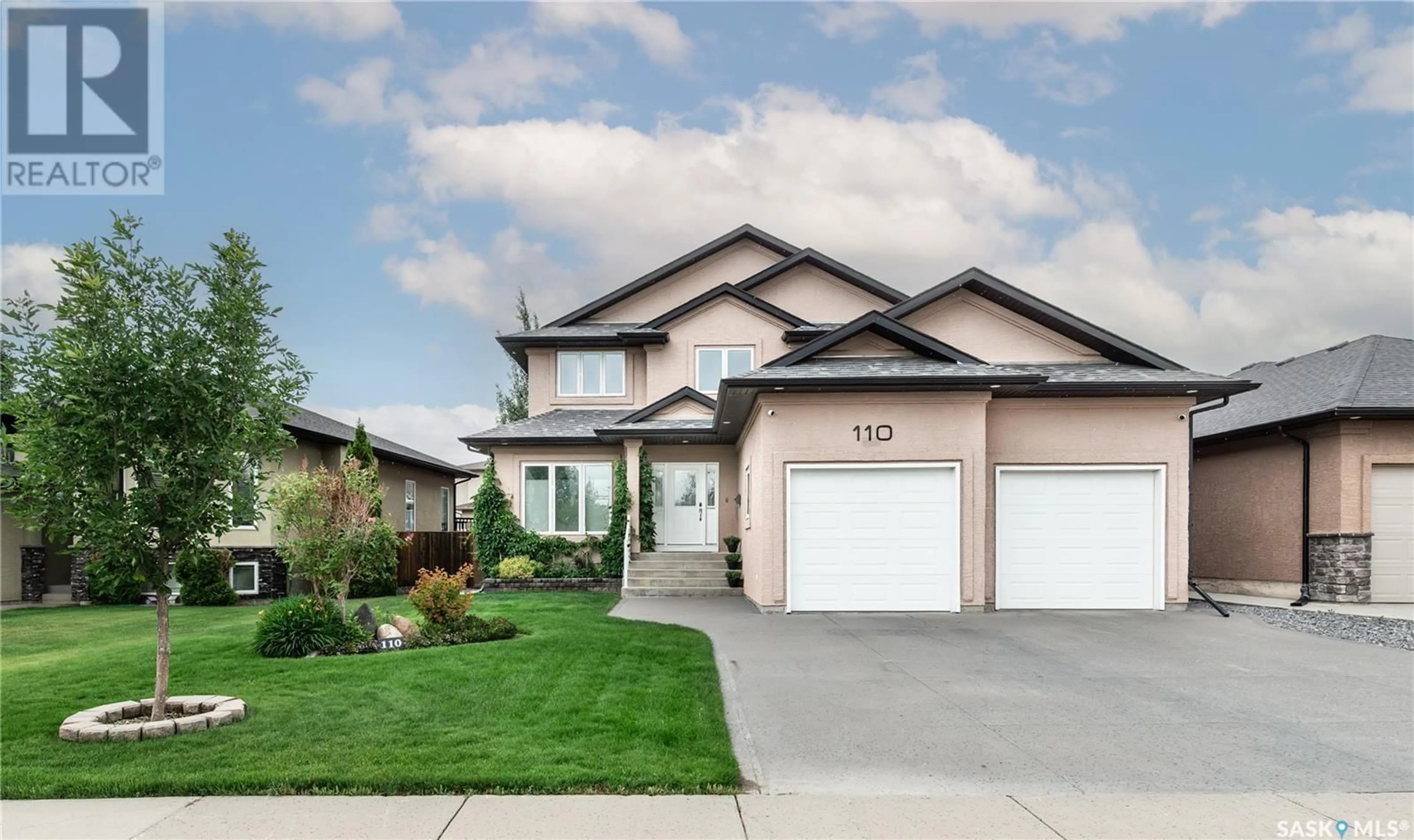 Home with vinyl exterior material, street for 110 BEECHDALE CRESCENT, Saskatoon Saskatchewan S7V0A3
