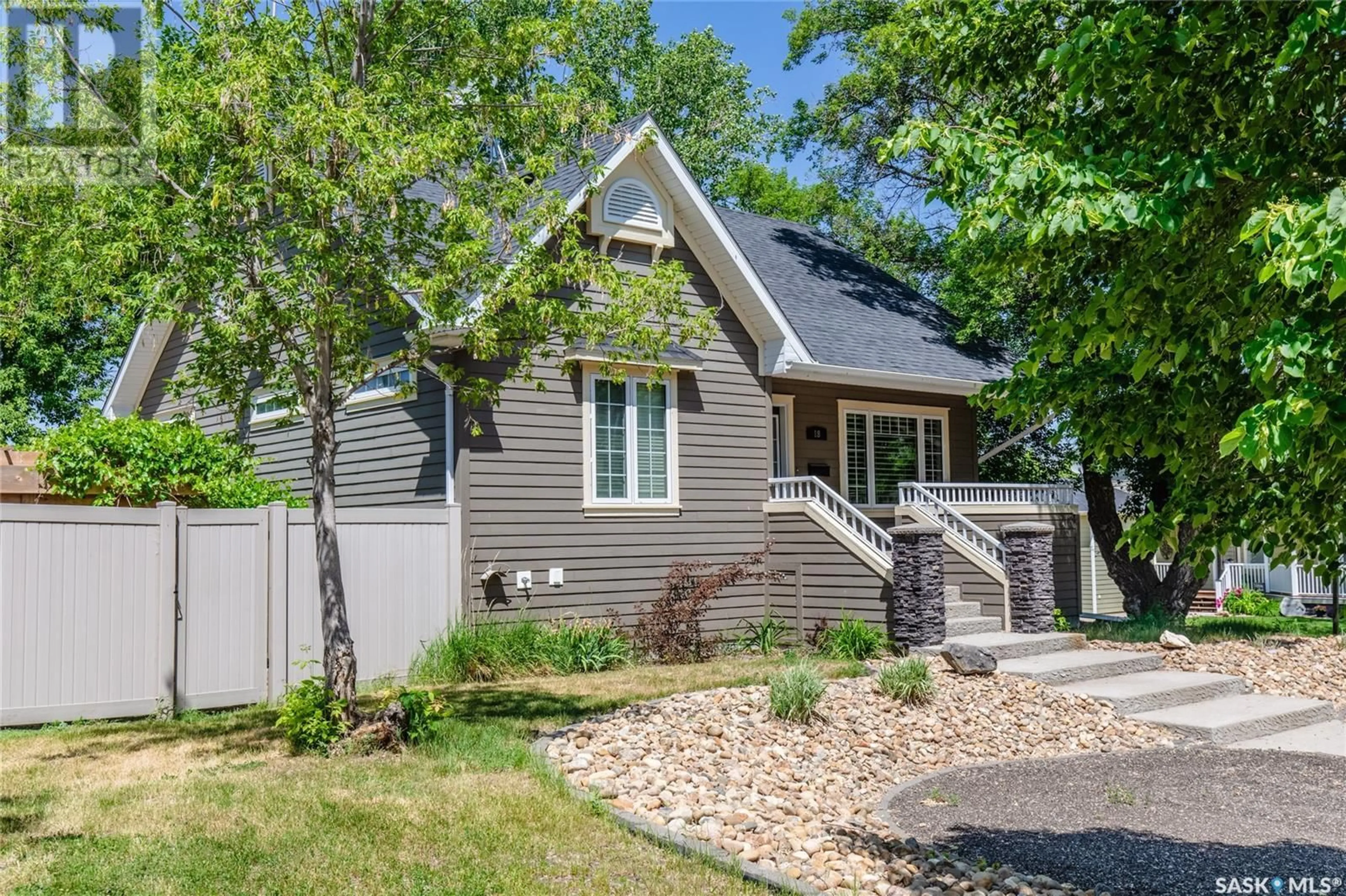 Home with vinyl exterior material, street for 18 CHAPLIN STREET, Caron Rm No. 162 Saskatchewan S0H0R0