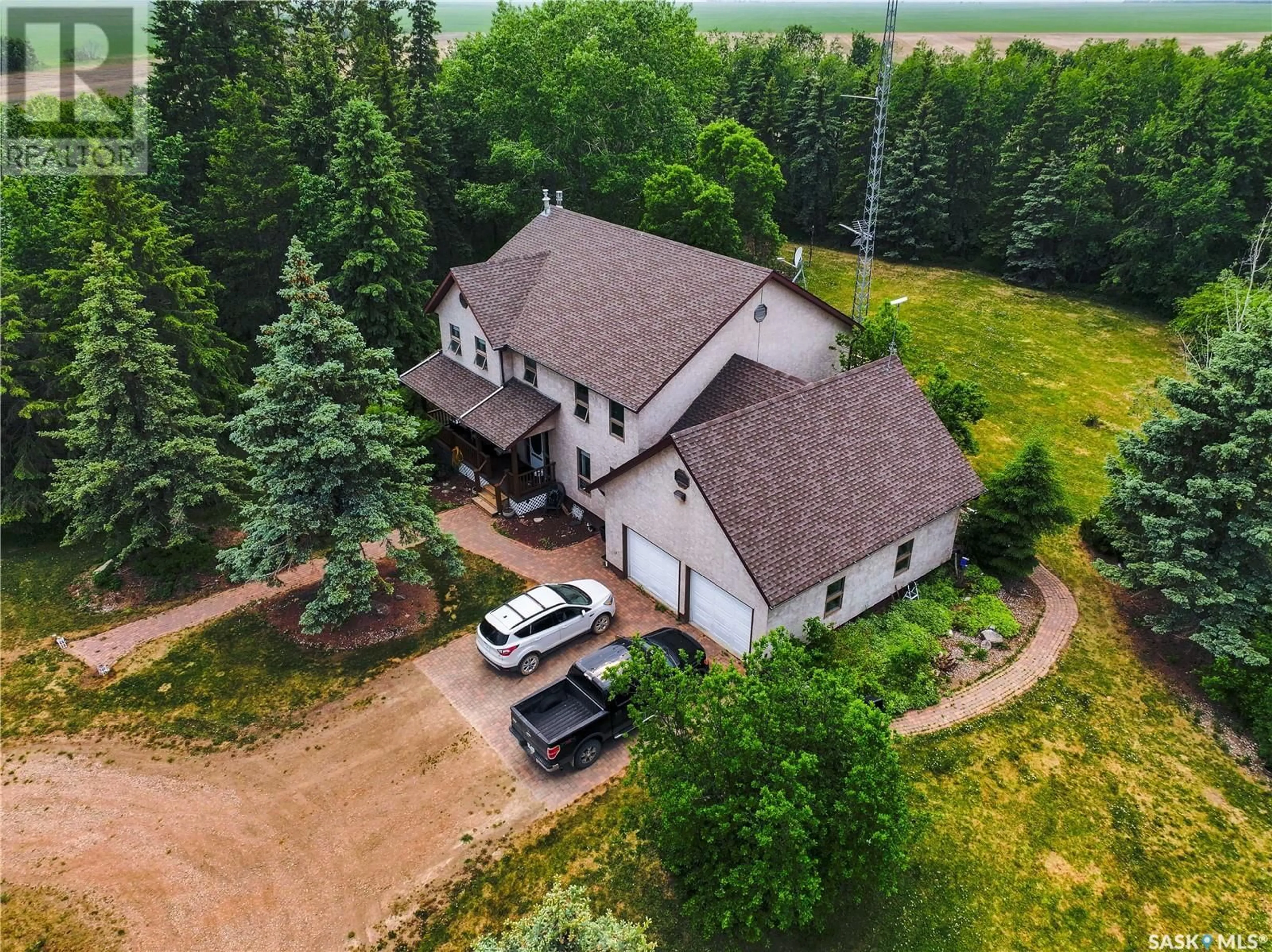 A pic from outside/outdoor area/front of a property/back of a property/a pic from drone, unknown for ACREAGE, Willow Creek Rm No. 458 Saskatchewan S0E1T0