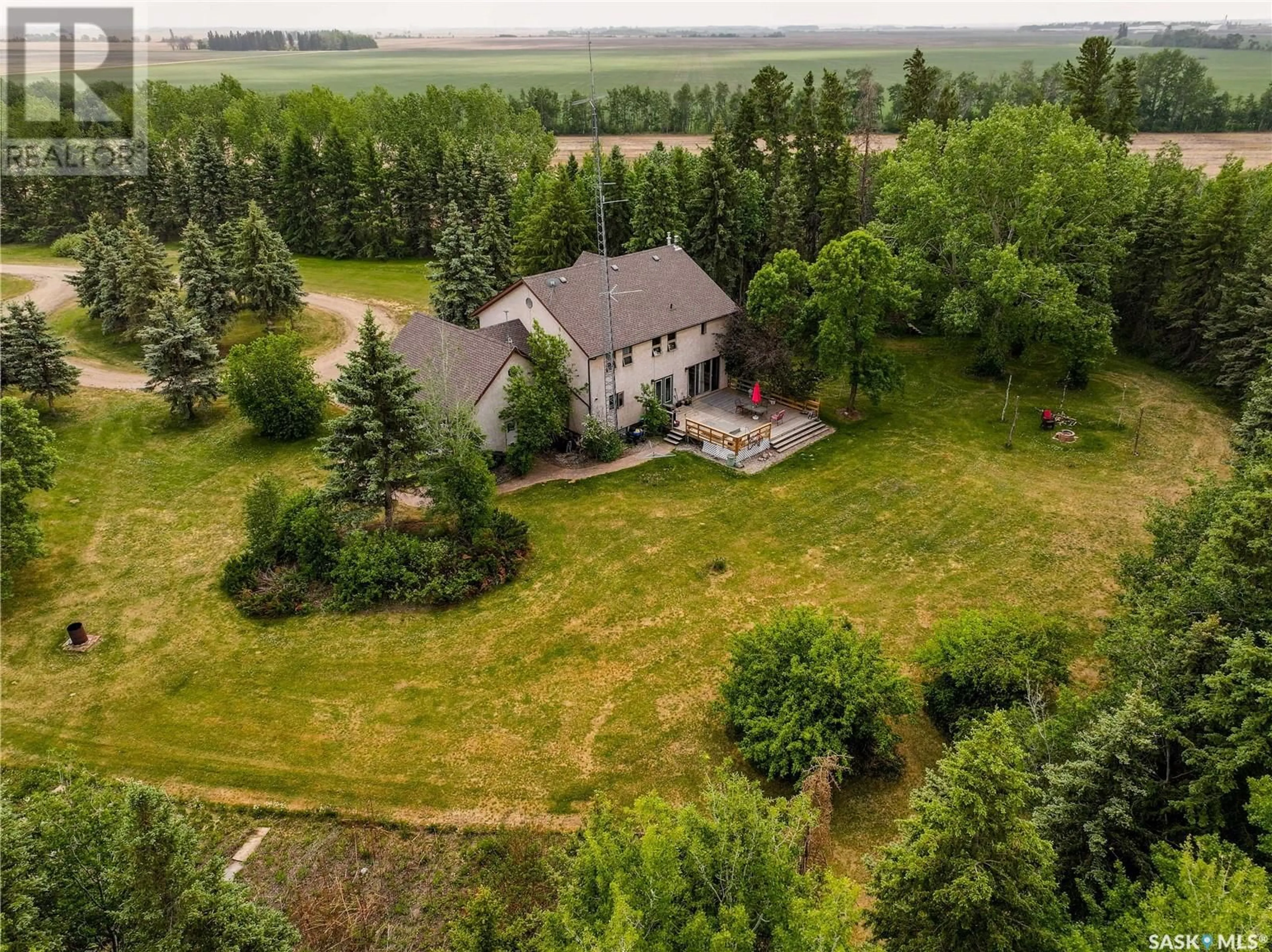 A pic from outside/outdoor area/front of a property/back of a property/a pic from drone, unknown for ACREAGE, Willow Creek Rm No. 458 Saskatchewan S0E1T0