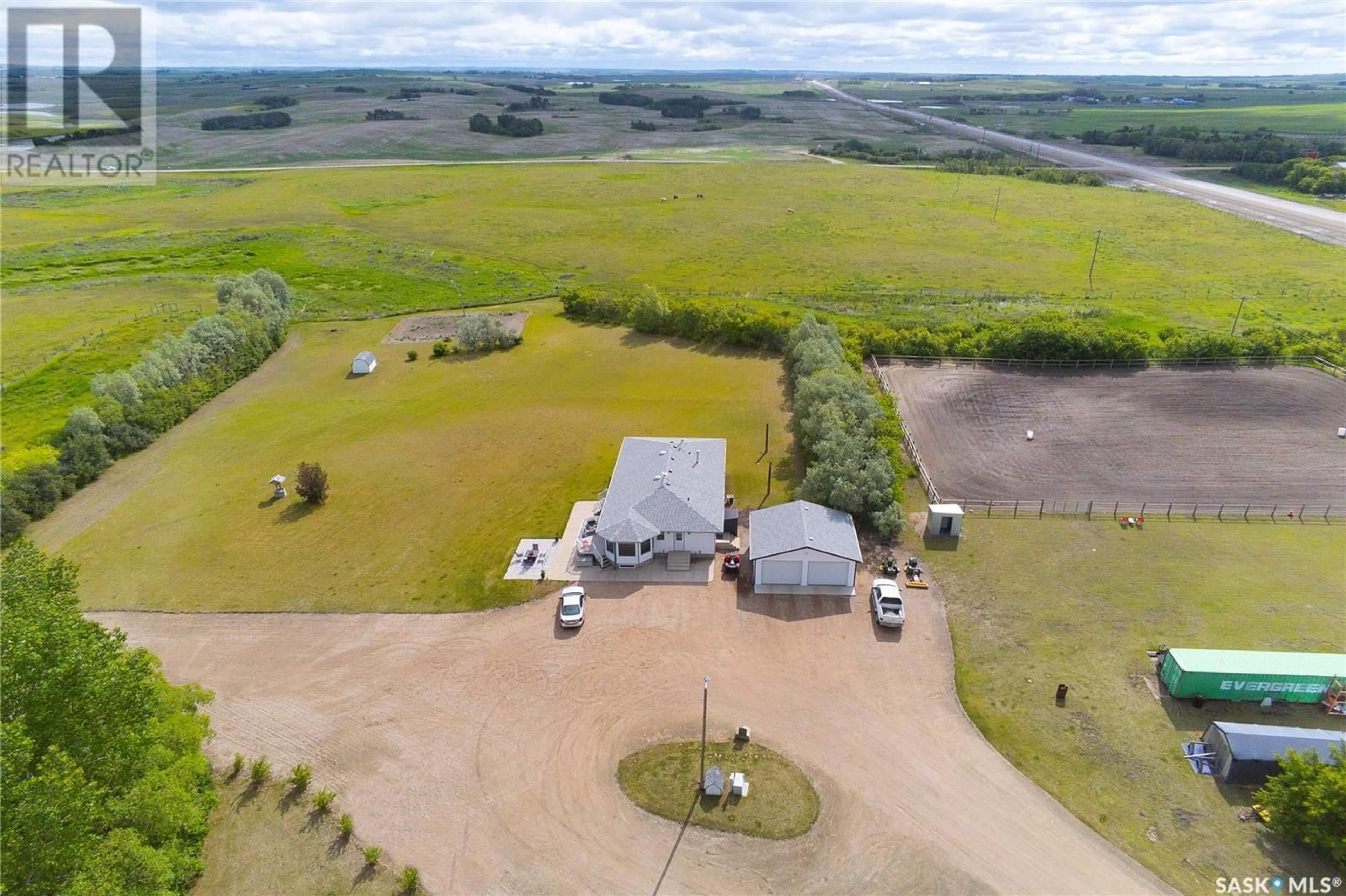 A pic from outside/outdoor area/front of a property/back of a property/a pic from drone, unknown for PHILLIPS ACREAGE, Aberdeen Rm No. 373 Saskatchewan S7H5N9