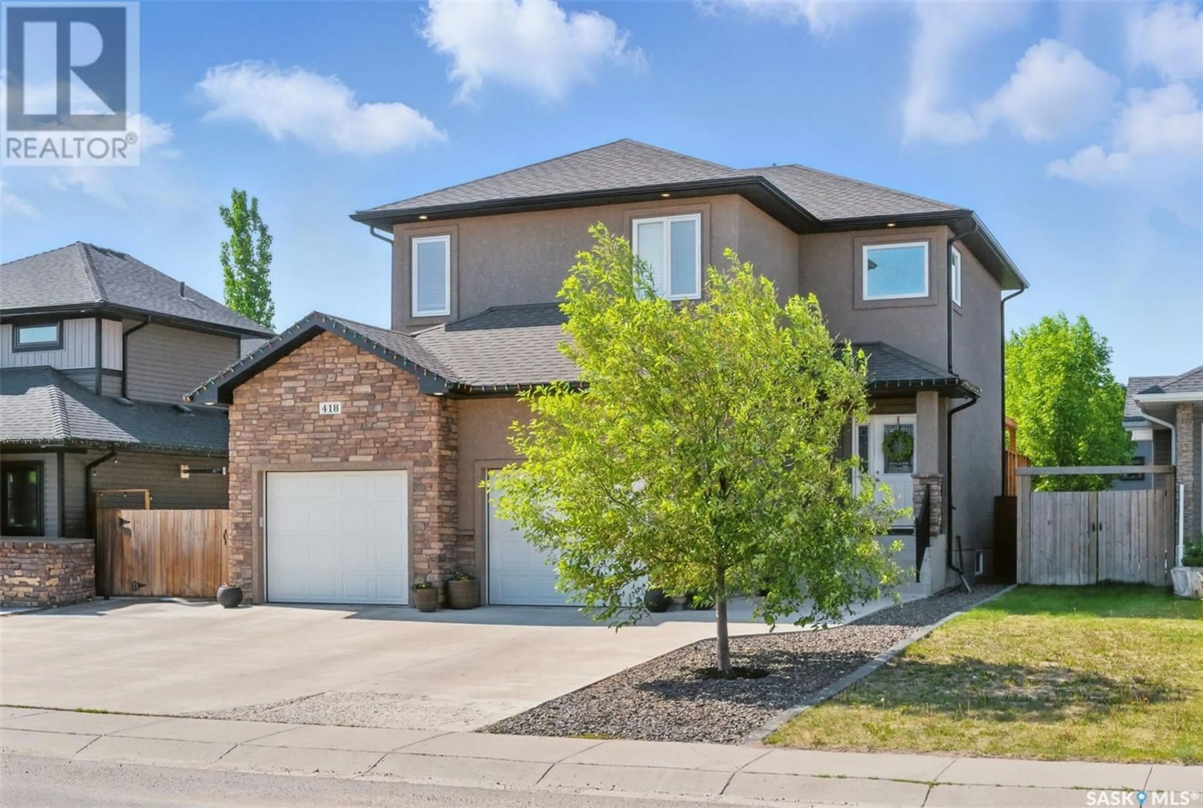 Home with brick exterior material, street for 418 HASTINGS CRESCENT, Saskatoon Saskatchewan S7V0C7