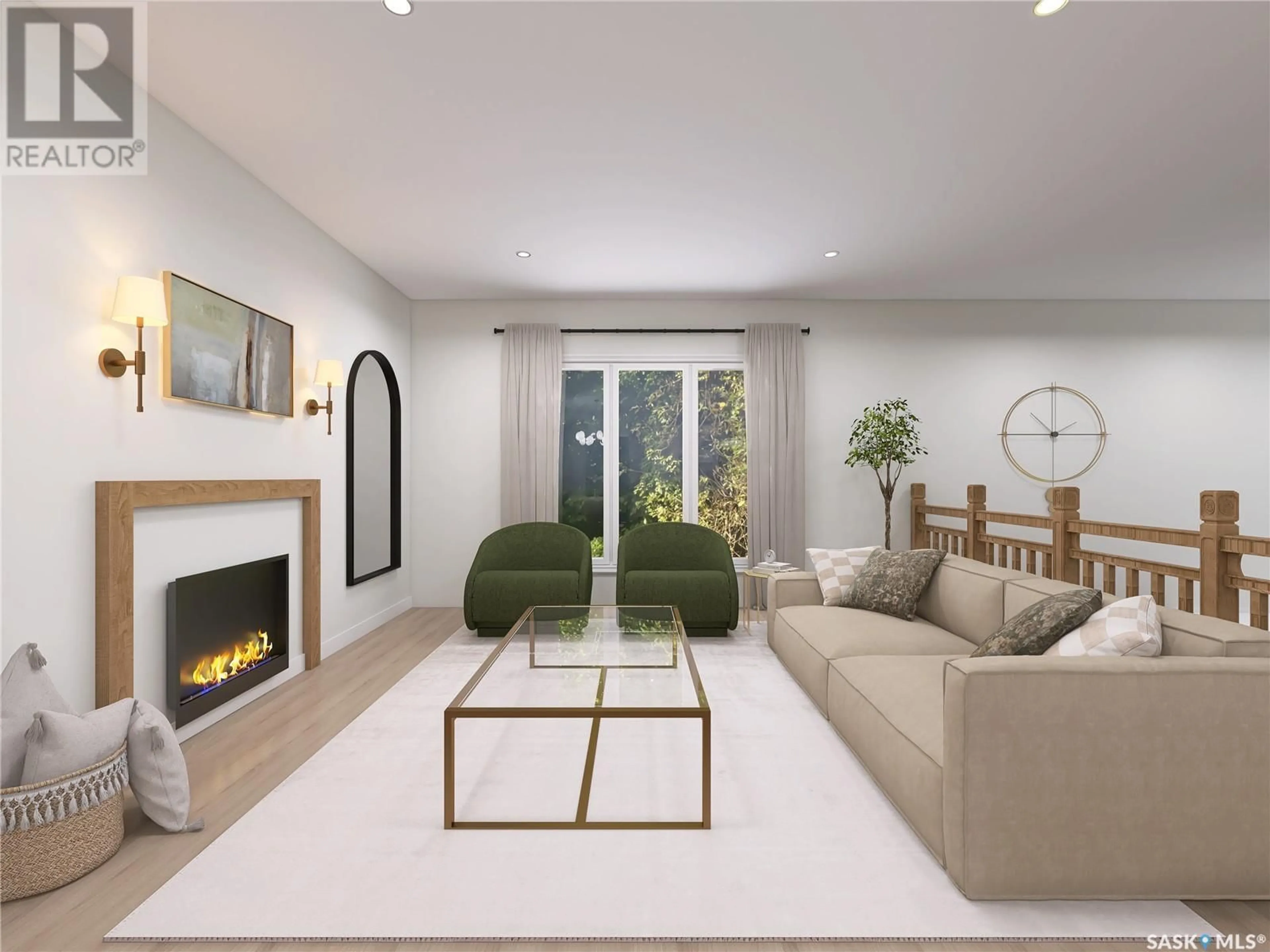 Living room with furniture, unknown for 8 OAK BAY, Shields Saskatchewan S7C0A3