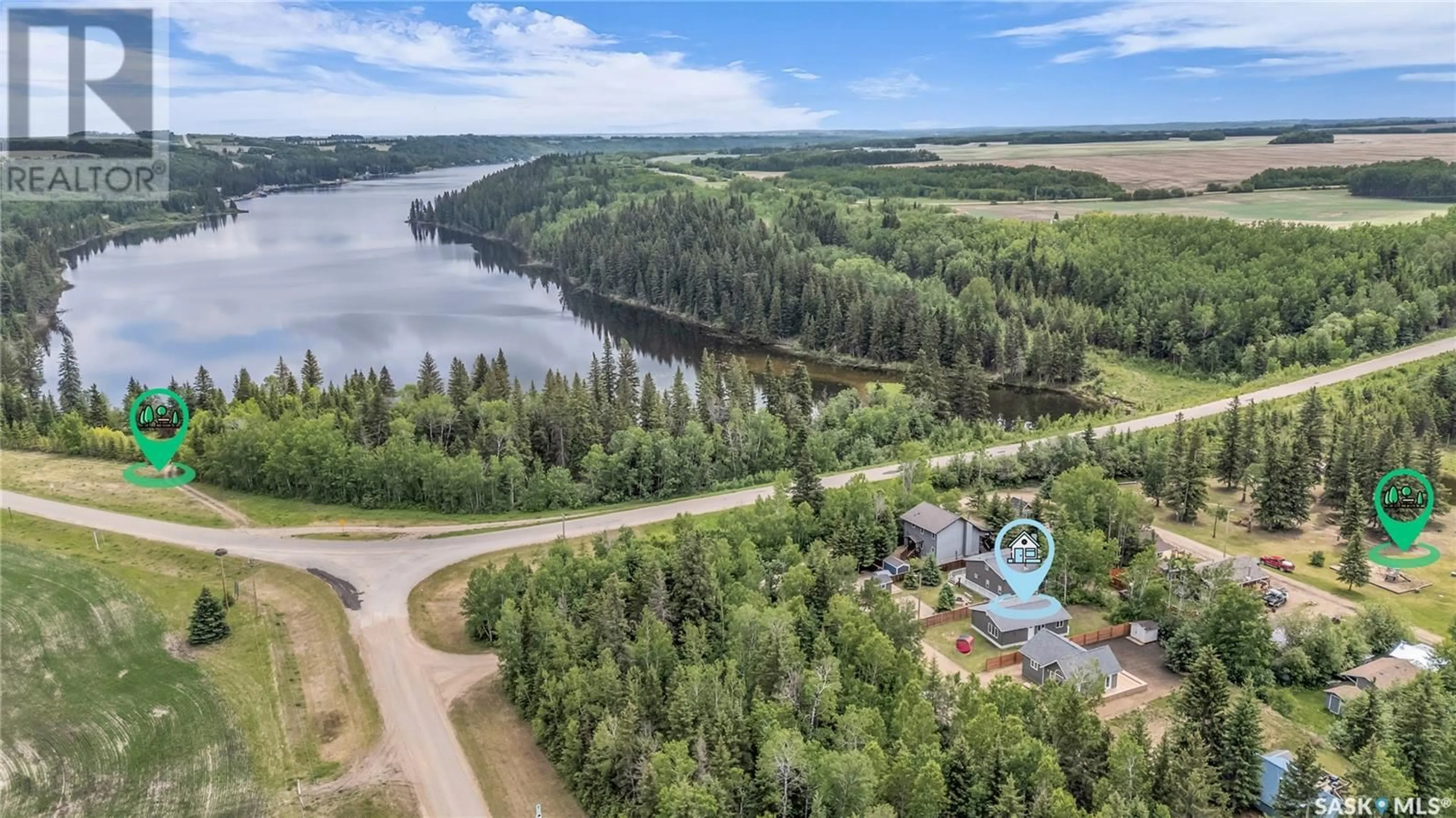 A pic from outside/outdoor area/front of a property/back of a property/a pic from drone, water/lake/river/ocean view for 6 STURGEON STREET, Shellbrook Rm No. 493 Saskatchewan S0J2E0