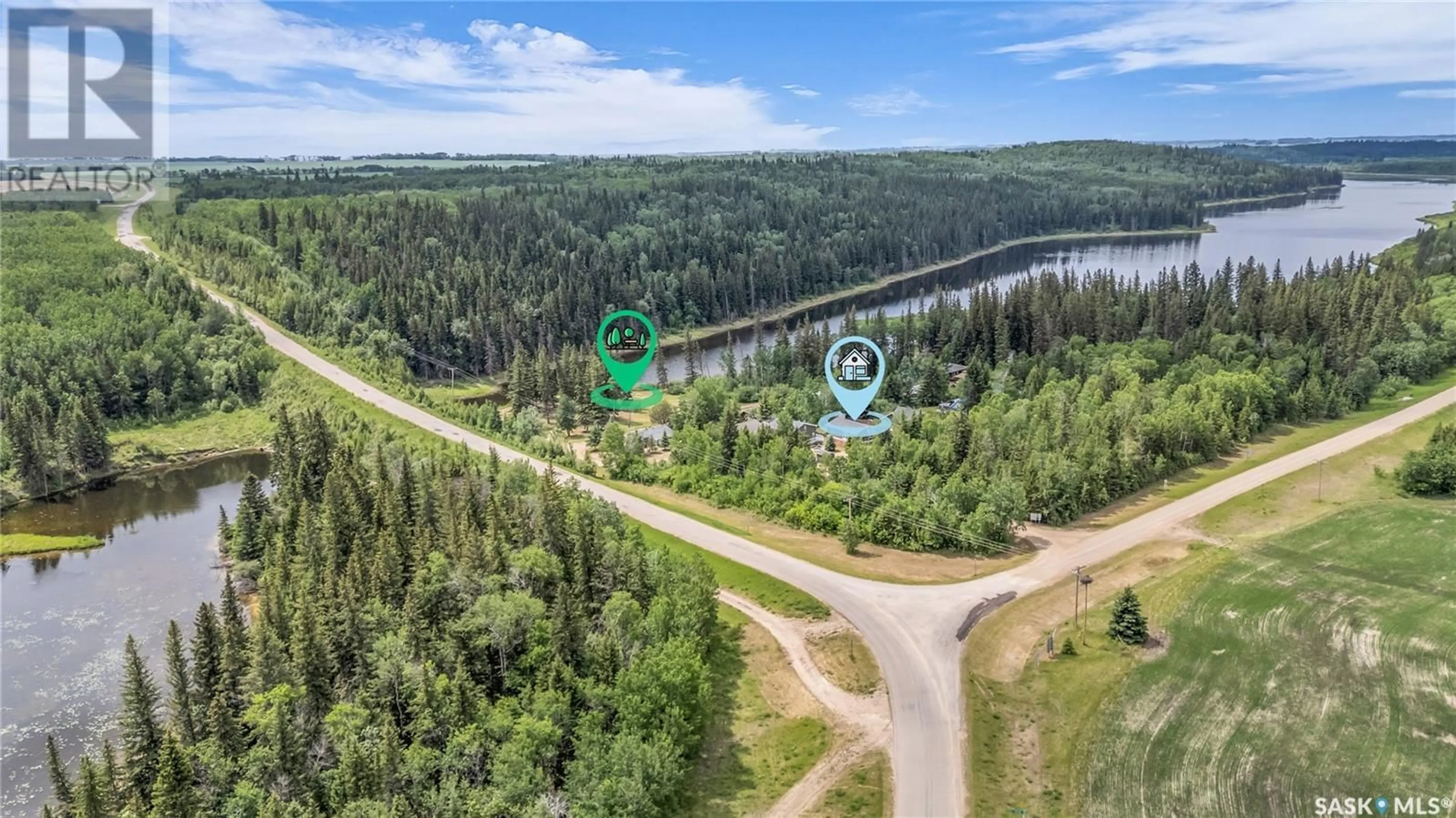 A pic from outside/outdoor area/front of a property/back of a property/a pic from drone, water/lake/river/ocean view for 6 STURGEON STREET, Shellbrook Rm No. 493 Saskatchewan S0J2E0