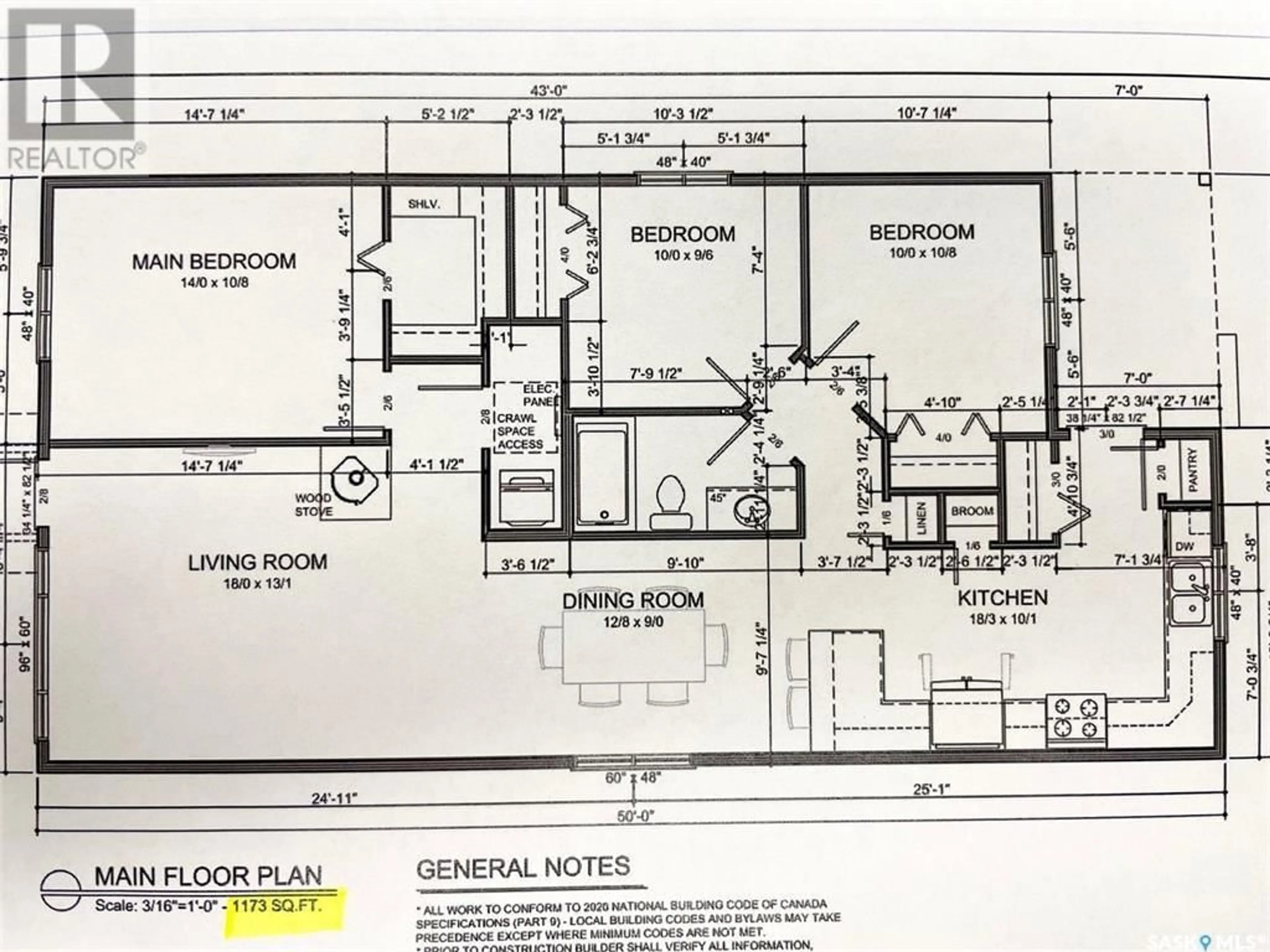 Floor plan for 1121 DEERFOOT TRAIL, Good Spirit Lake Saskatchewan S0A0L0