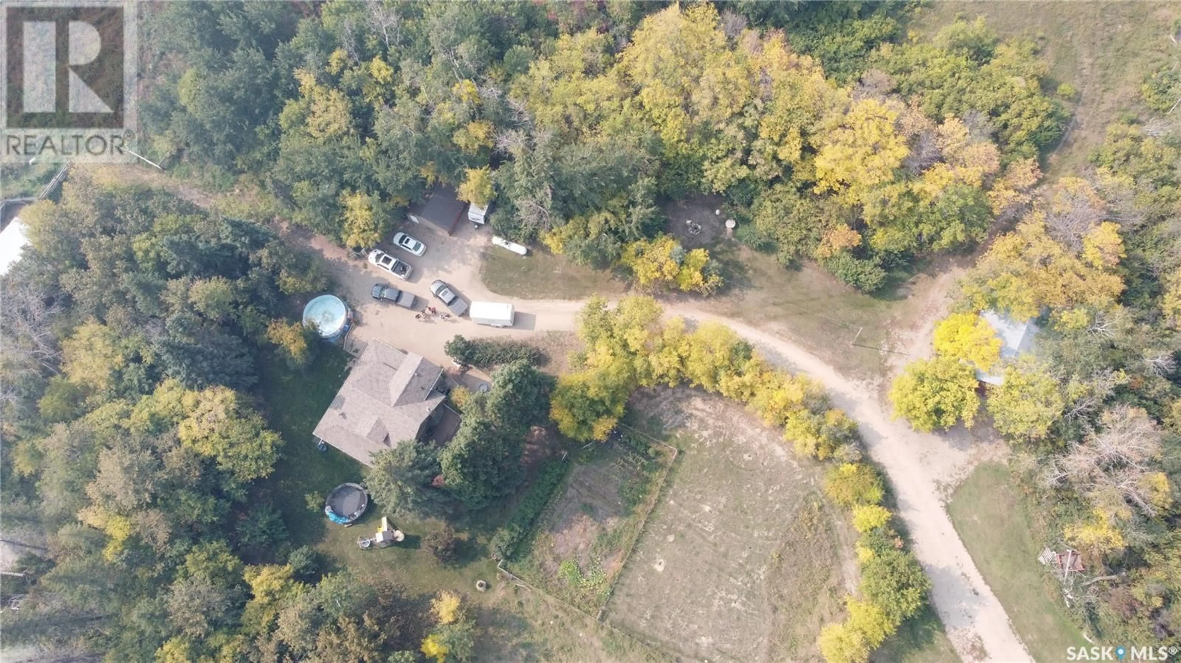 A pic from outside/outdoor area/front of a property/back of a property/a pic from drone, forest/trees view for FORREST ACREAGE, Leask Rm No. 464 Saskatchewan S0J1M0