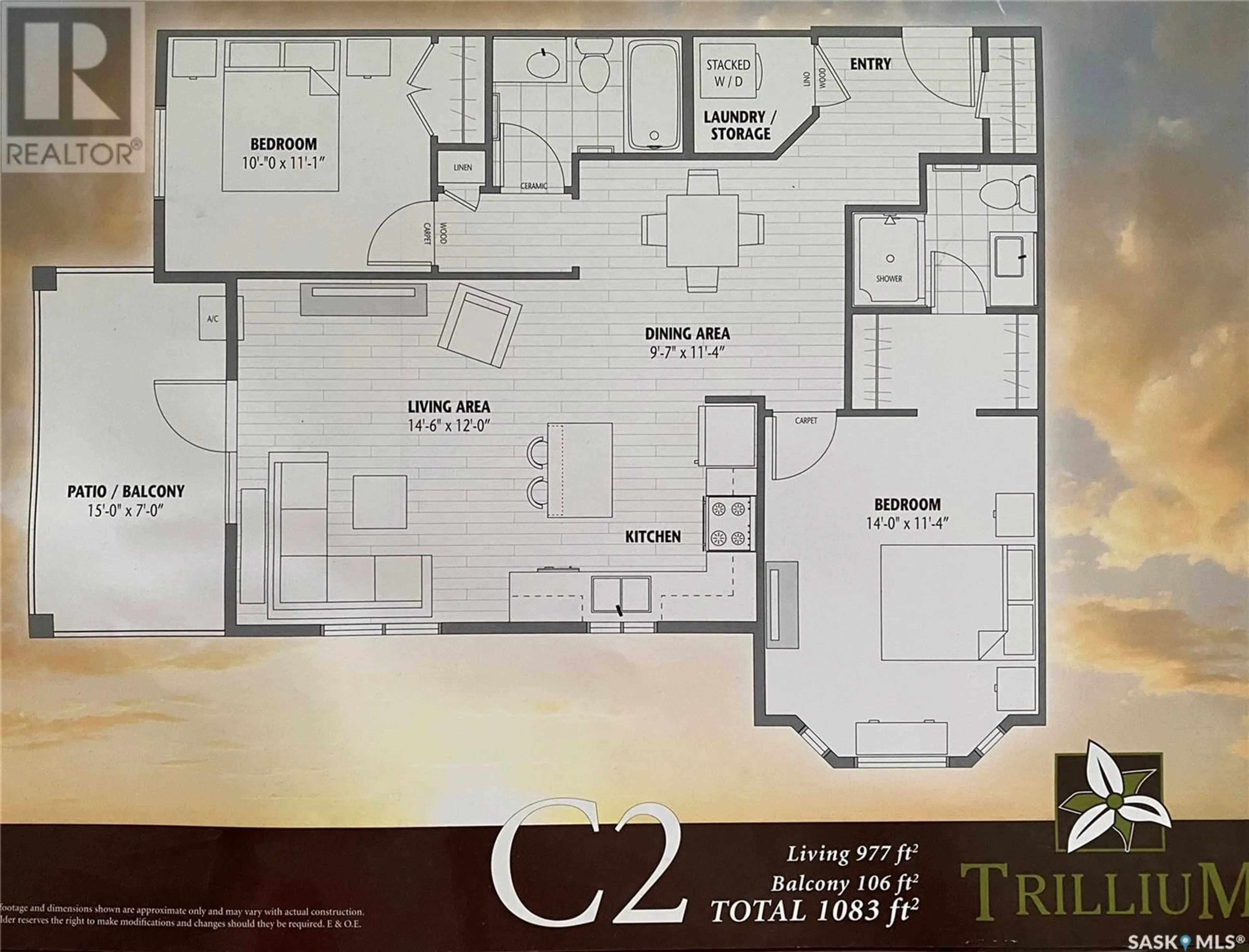 Floor plan for 201b HUNTER ROAD, Saskatoon Saskatchewan S7T0J8