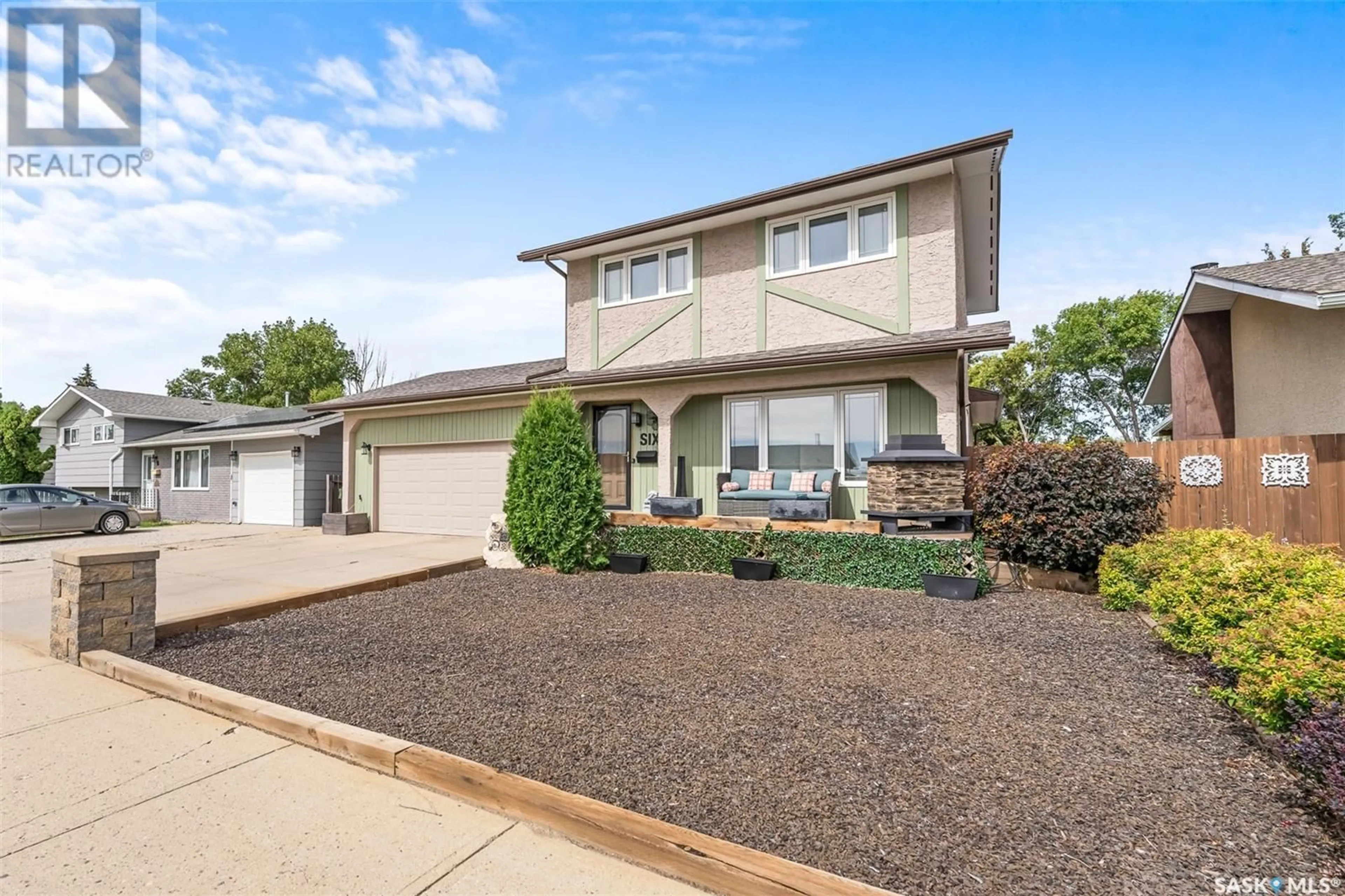 Home with vinyl exterior material, street for 6 ASTER CRESCENT, Moose Jaw Saskatchewan S6J1A7
