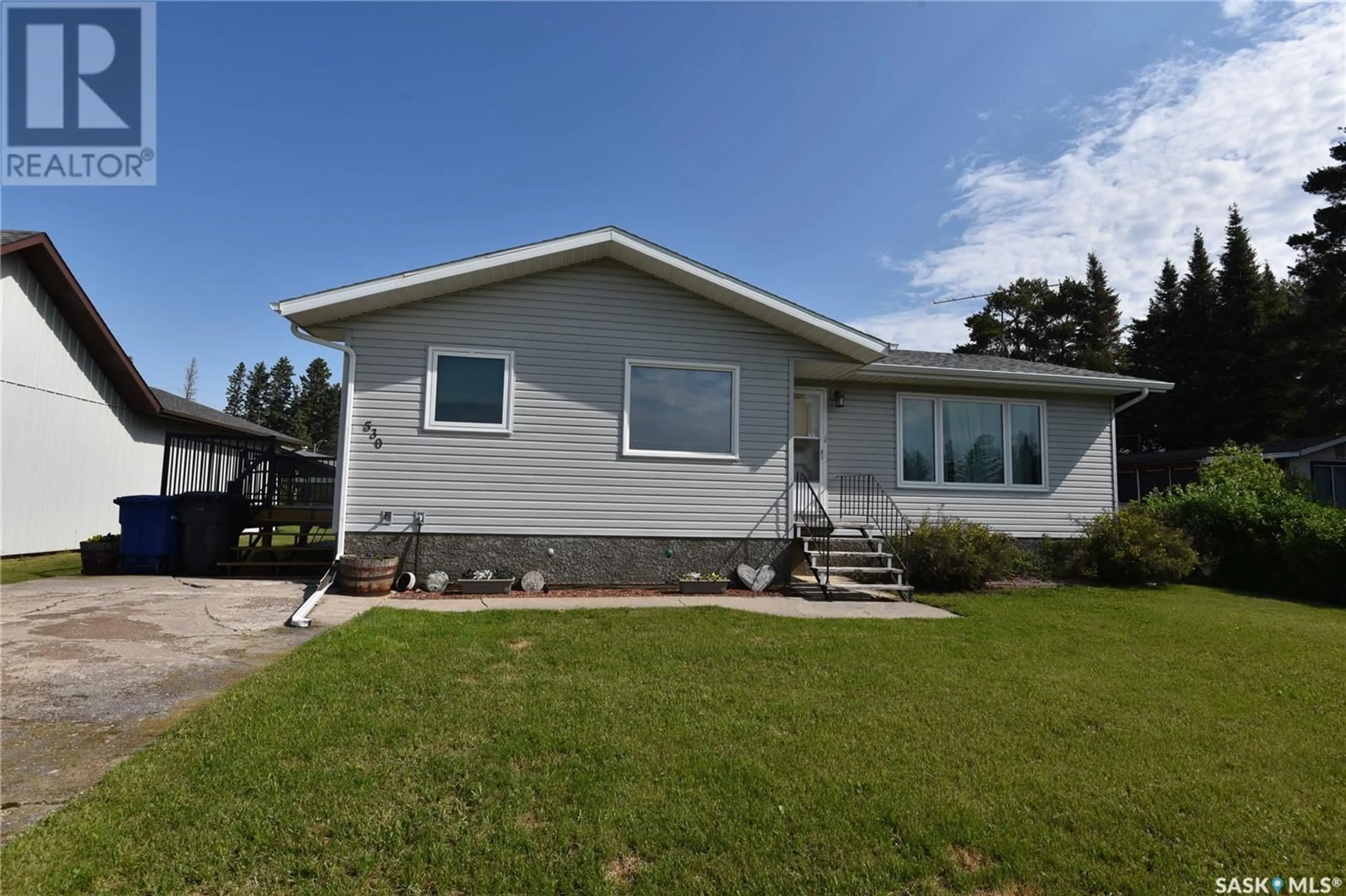 Home with vinyl exterior material, street for 530 RUPERT CRESCENT, Codette Saskatchewan S0E0P0