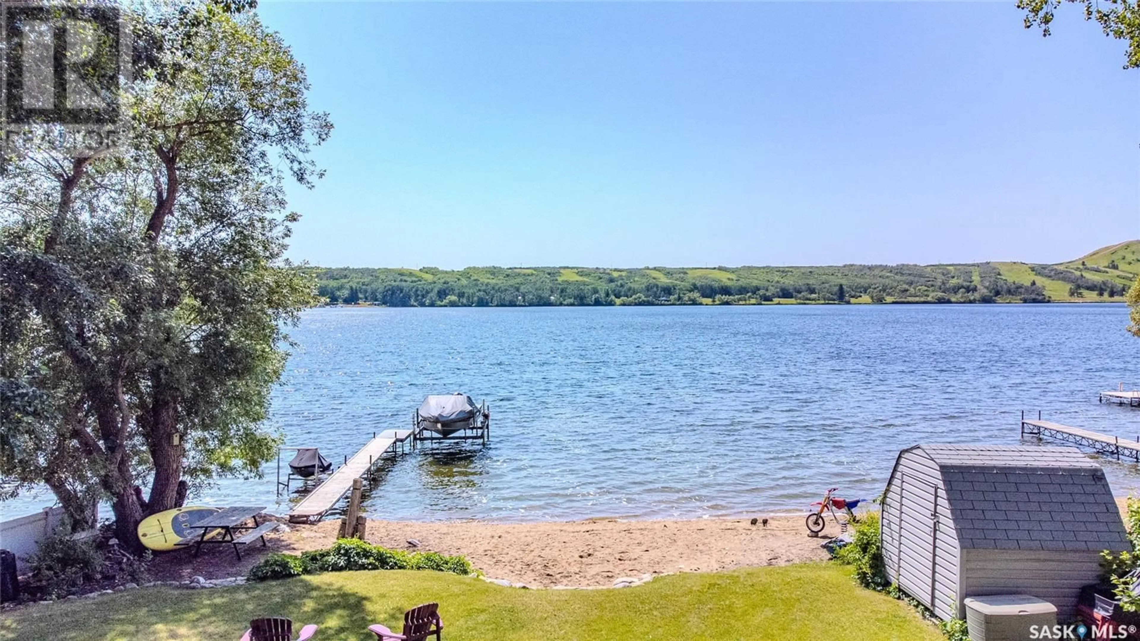 Patio, water/lake/river/ocean view for 82 SUMMERFELDT DRIVE, Thode Saskatchewan S7C0A4