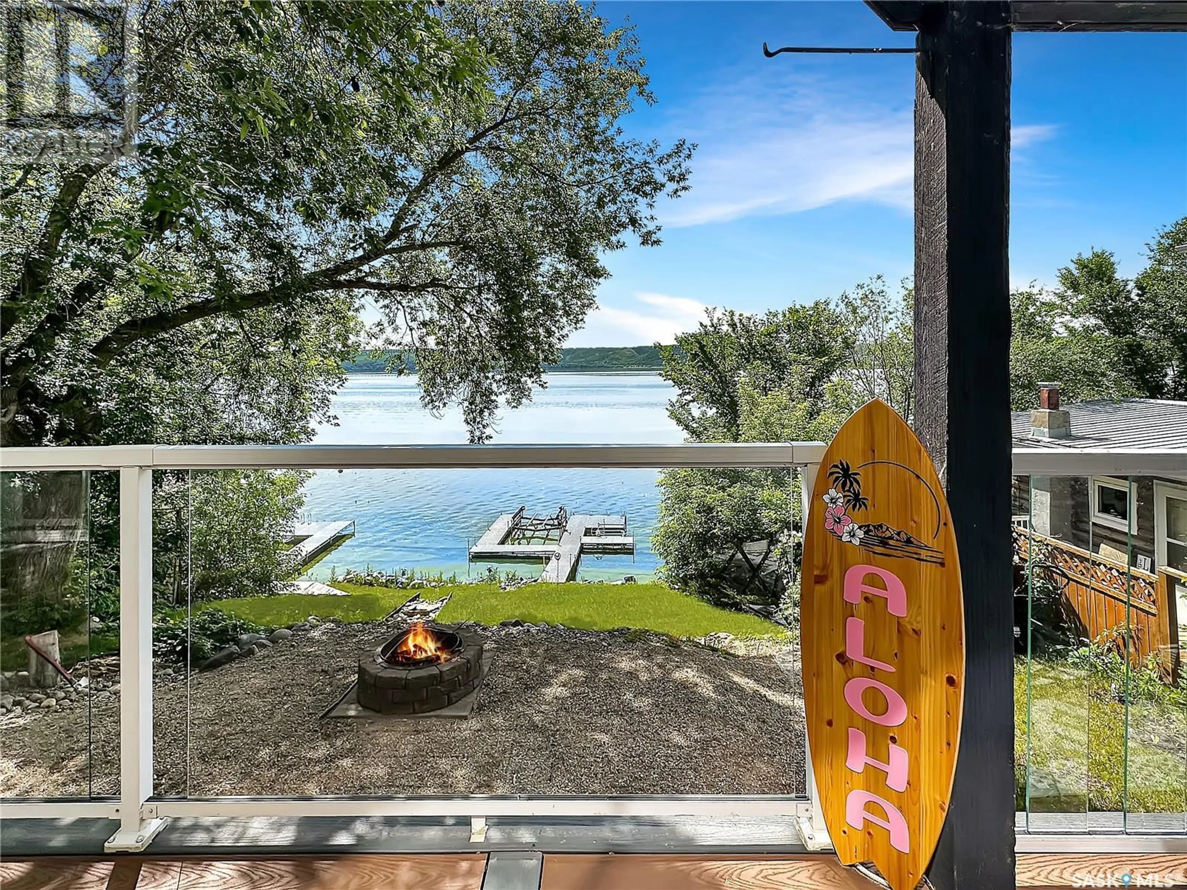 Patio, water/lake/river/ocean view for 402 PASQUA LAKE ROAD, North Qu'Appelle Rm No. 187 Saskatchewan S0G1S0