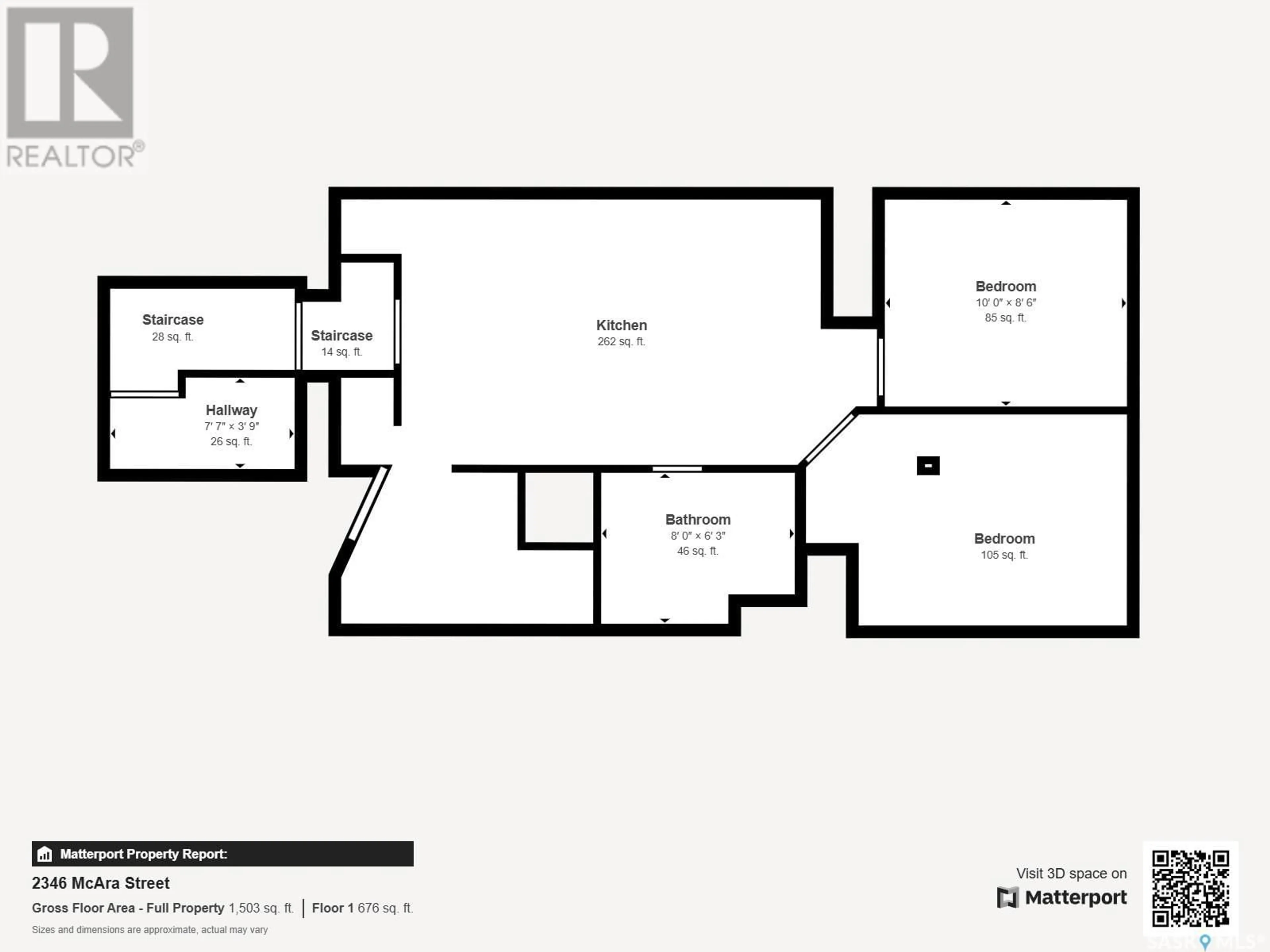 Floor plan for 2346 MCARA STREET, Regina Saskatchewan S4N2W3