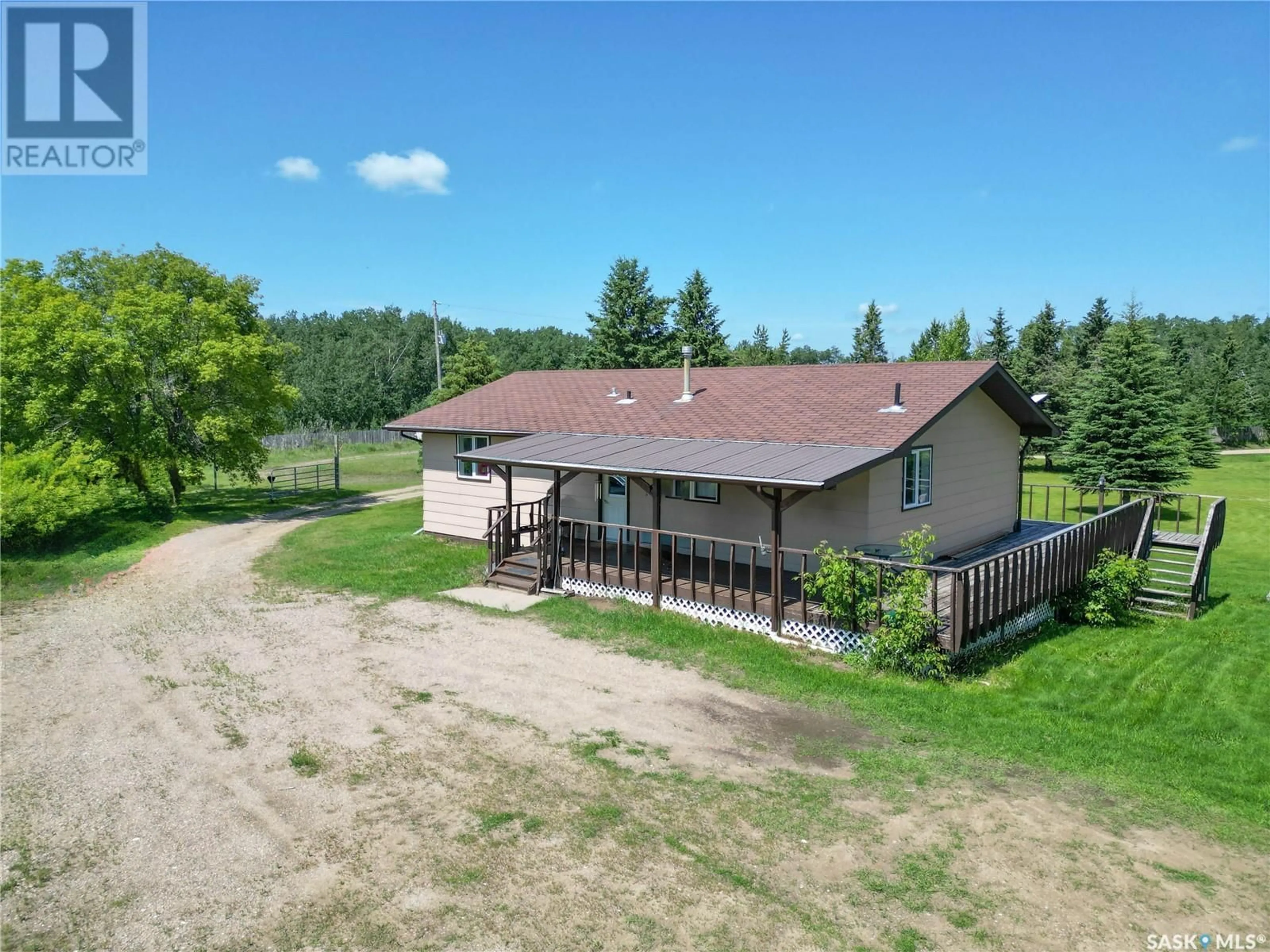 A pic from outside/outdoor area/front of a property/back of a property/a pic from drone, unknown for SHELLBROOK ACREAGE, Shellbrook Rm No. 493 Saskatchewan S0J2E0